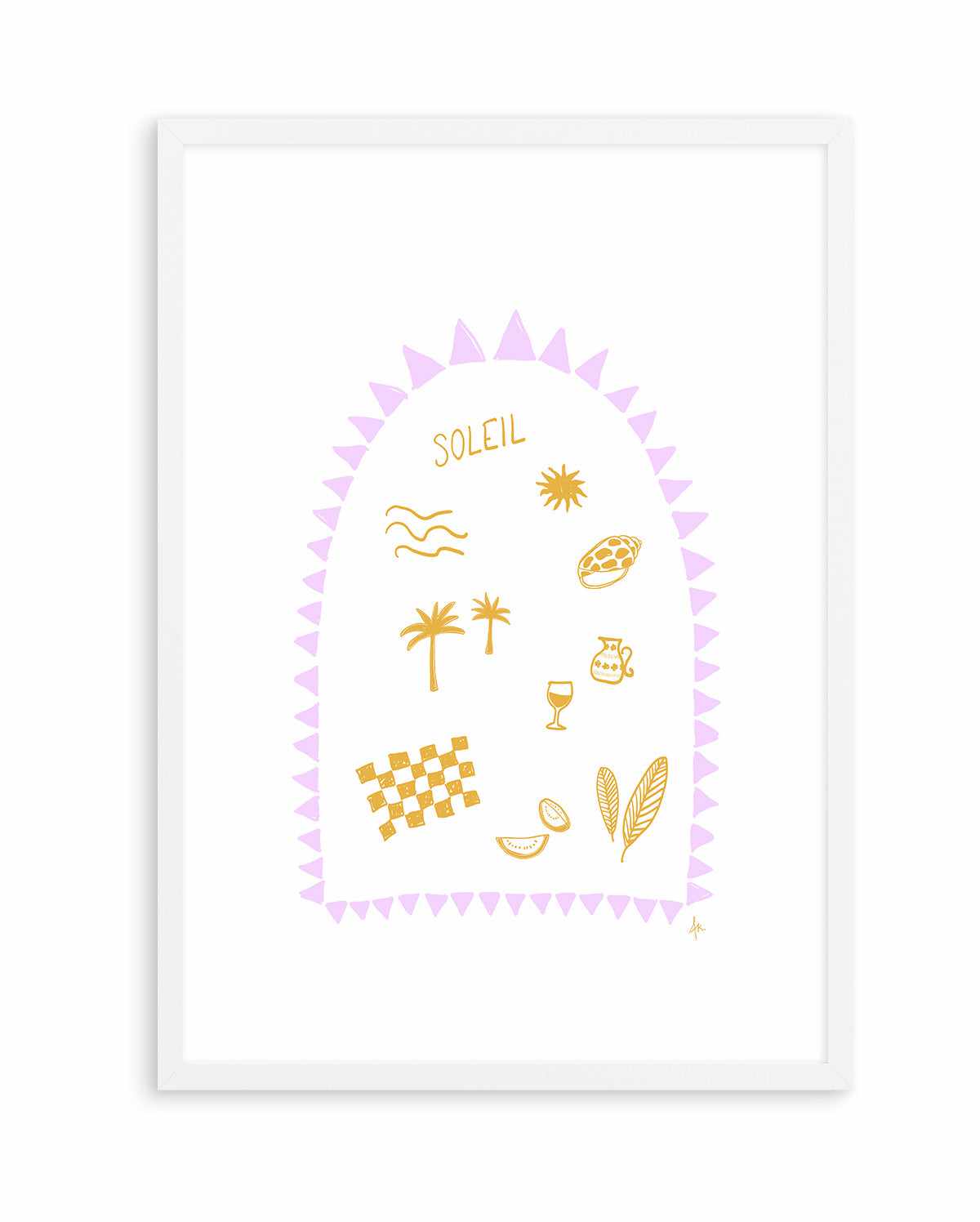 Soleil Golden Purple by Anne Korako | Art Print