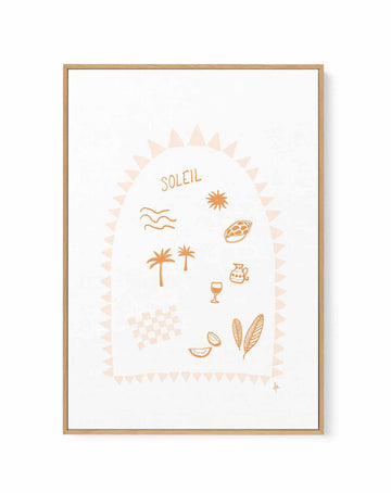 Soleil Tan Pink by Anne Korako | Framed Canvas Art Print from Olive et Oriel where you can shop wallpaper and artworks online