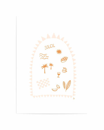 Soleil Tan Pink by Anne Korako | Art Print from Olive et Oriel where you can shop wallpaper and artworks online