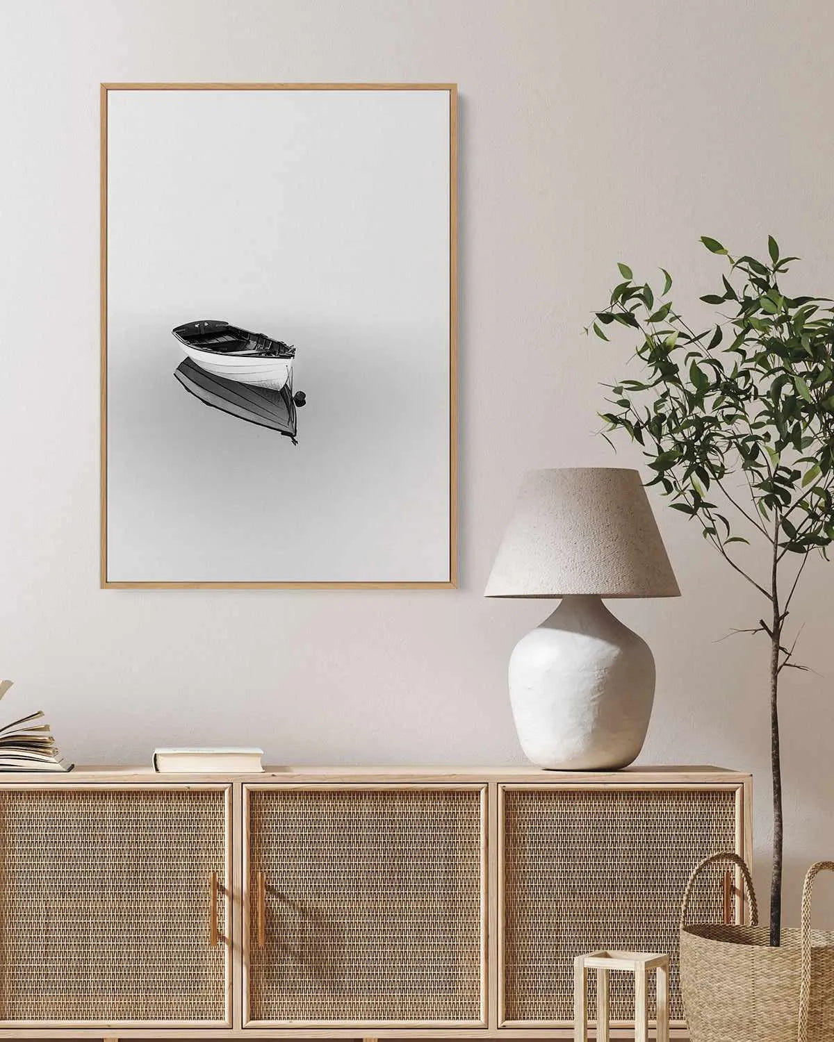 Solemn by Design Fabrikken | Framed Canvas Art Print from Olive et Oriel where you can shop wallpaper and artworks online