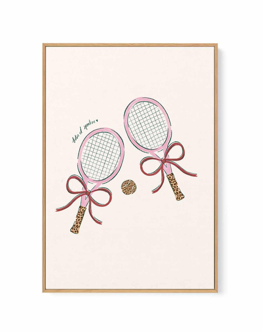 Solie et Sportive | Framed Canvas Art Print from Olive et Oriel where you can shop wallpaper and artworks online