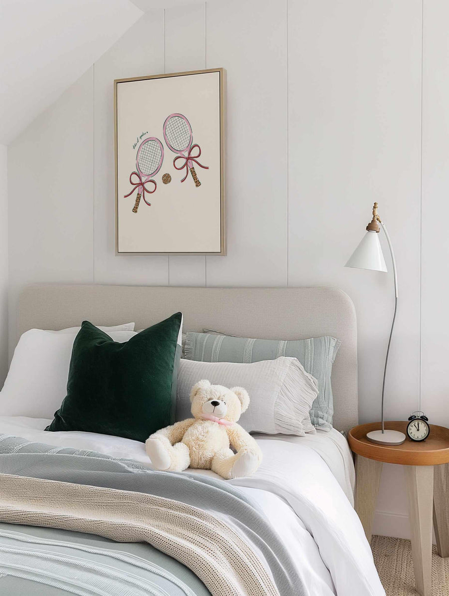 Solie et Sportive | Framed Canvas Art Print from Olive et Oriel where you can shop wallpaper and artworks online