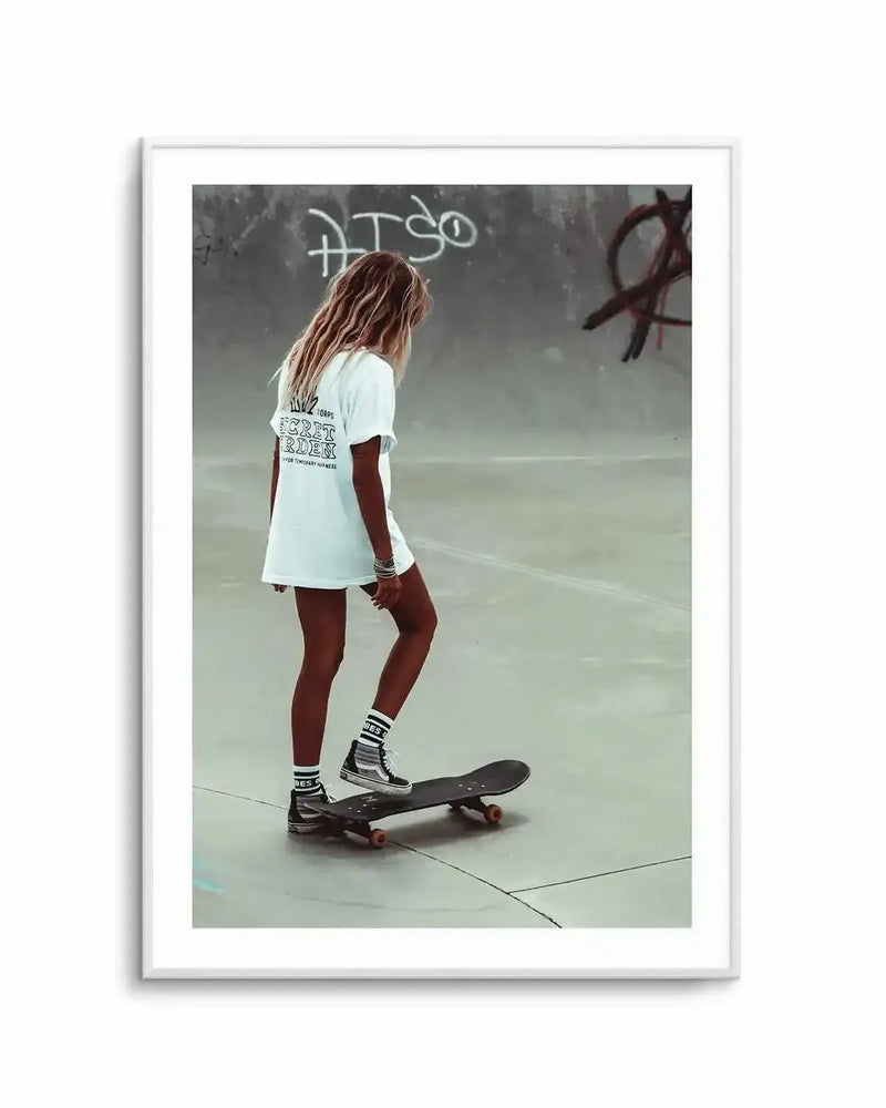 Solo Skate by Marina Brisset Art Print from Olive et Oriel where you can shop wallpaper and artworks online