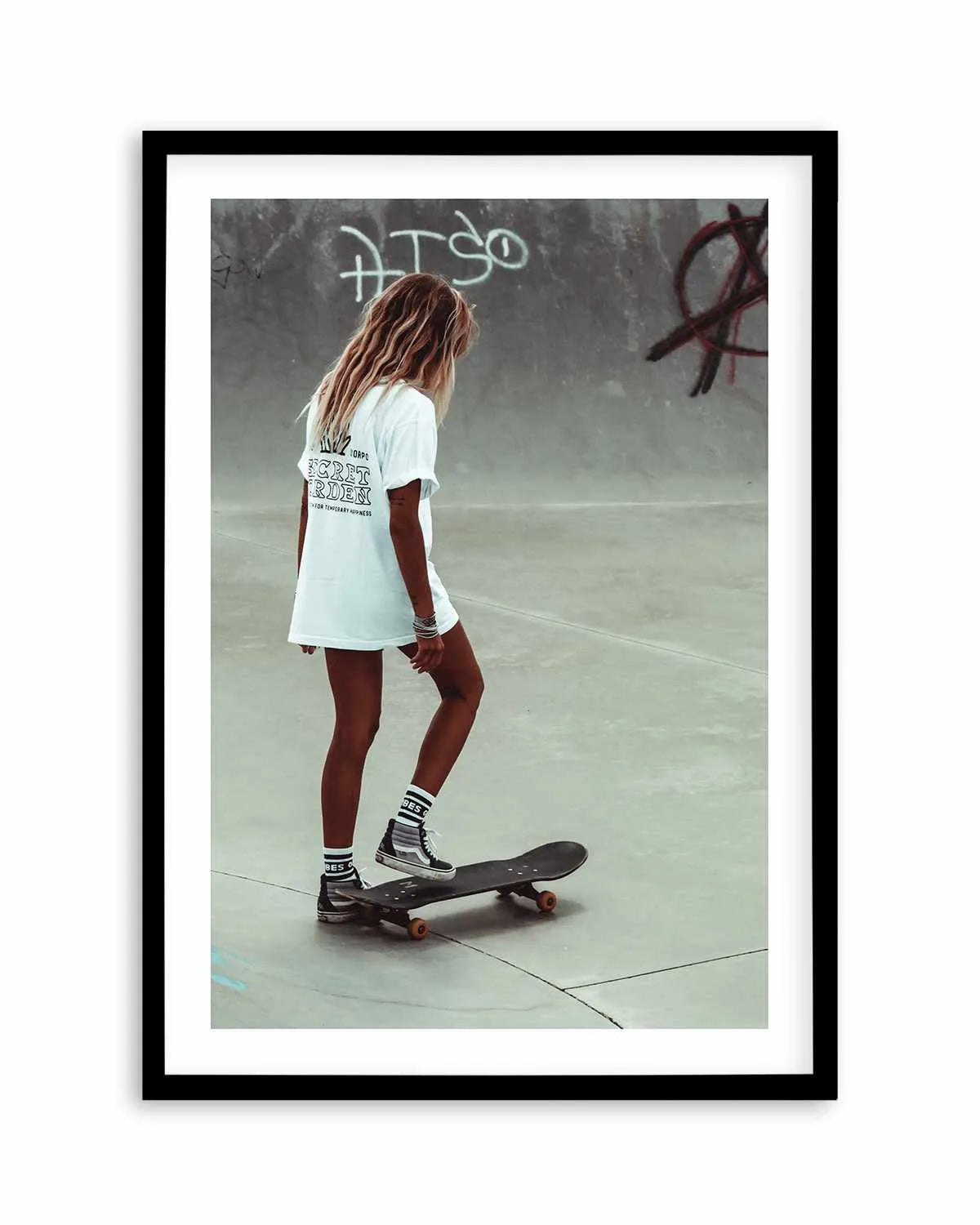 Solo Skate by Marina Brisset Art Print from Olive et Oriel where you can shop wallpaper and artworks online