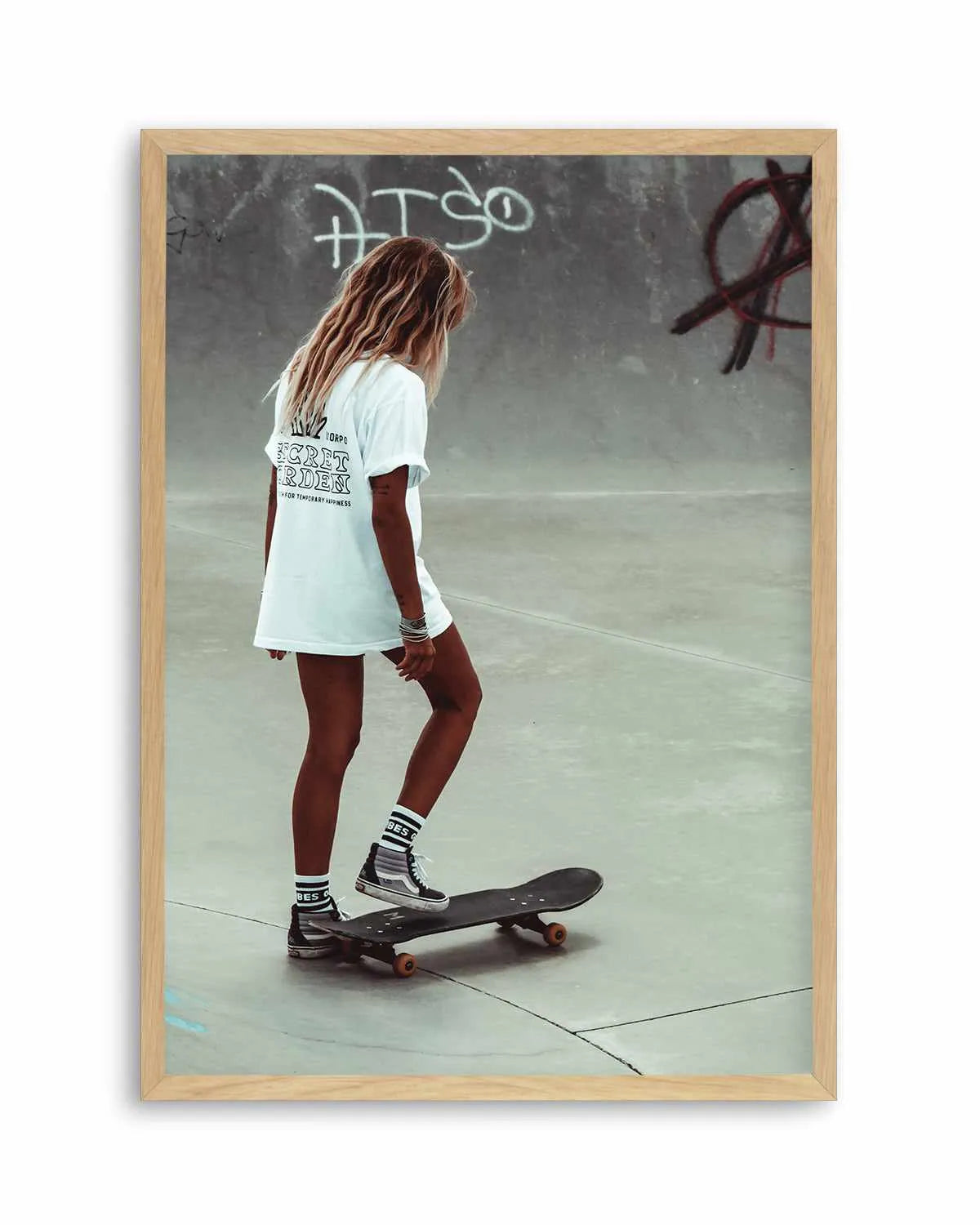Solo Skate by Marina Brisset Art Print from Olive et Oriel where you can shop wallpaper and artworks online