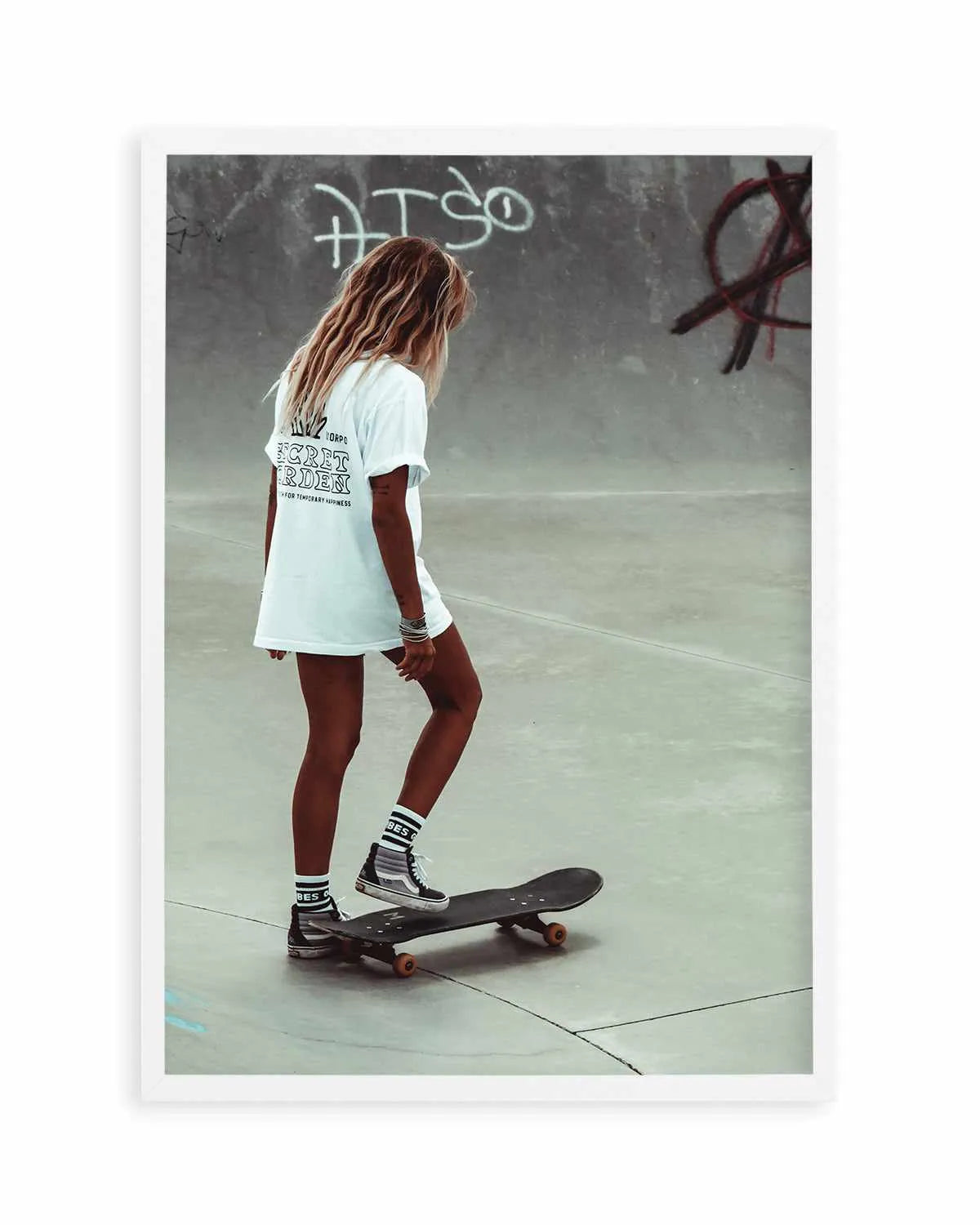 Solo Skate by Marina Brisset Art Print from Olive et Oriel where you can shop wallpaper and artworks online