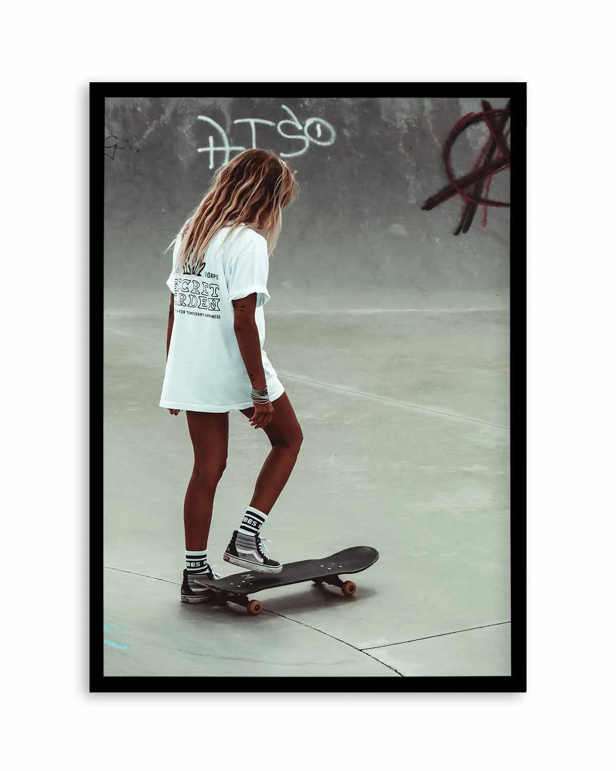 Solo Skate by Marina Brisset Art Print from Olive et Oriel where you can shop wallpaper and artworks online