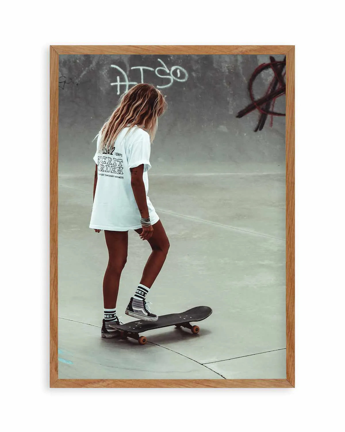 Solo Skate by Marina Brisset Art Print from Olive et Oriel where you can shop wallpaper and artworks online