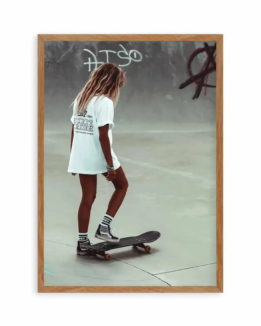 Solo Skate by Marina Brisset Art Print from Olive et Oriel where you can shop wallpaper and artworks online