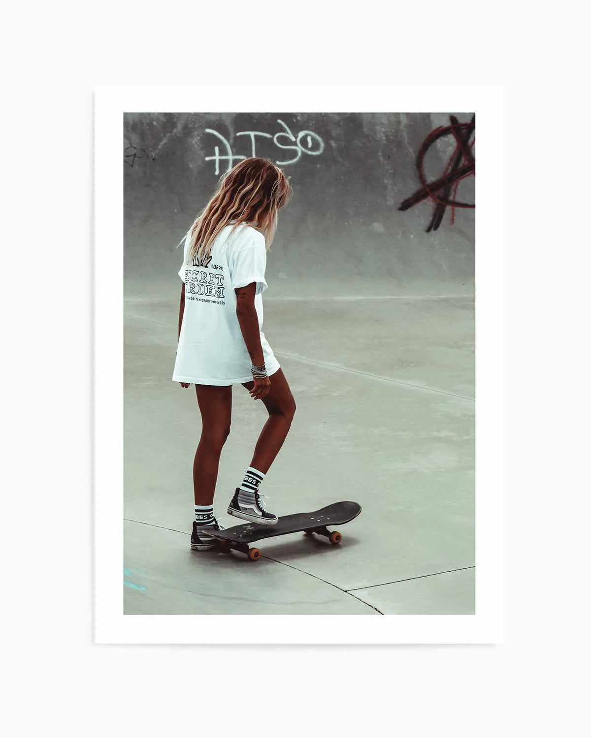 Solo Skate by Marina Brisset Art Print from Olive et Oriel where you can shop wallpaper and artworks online