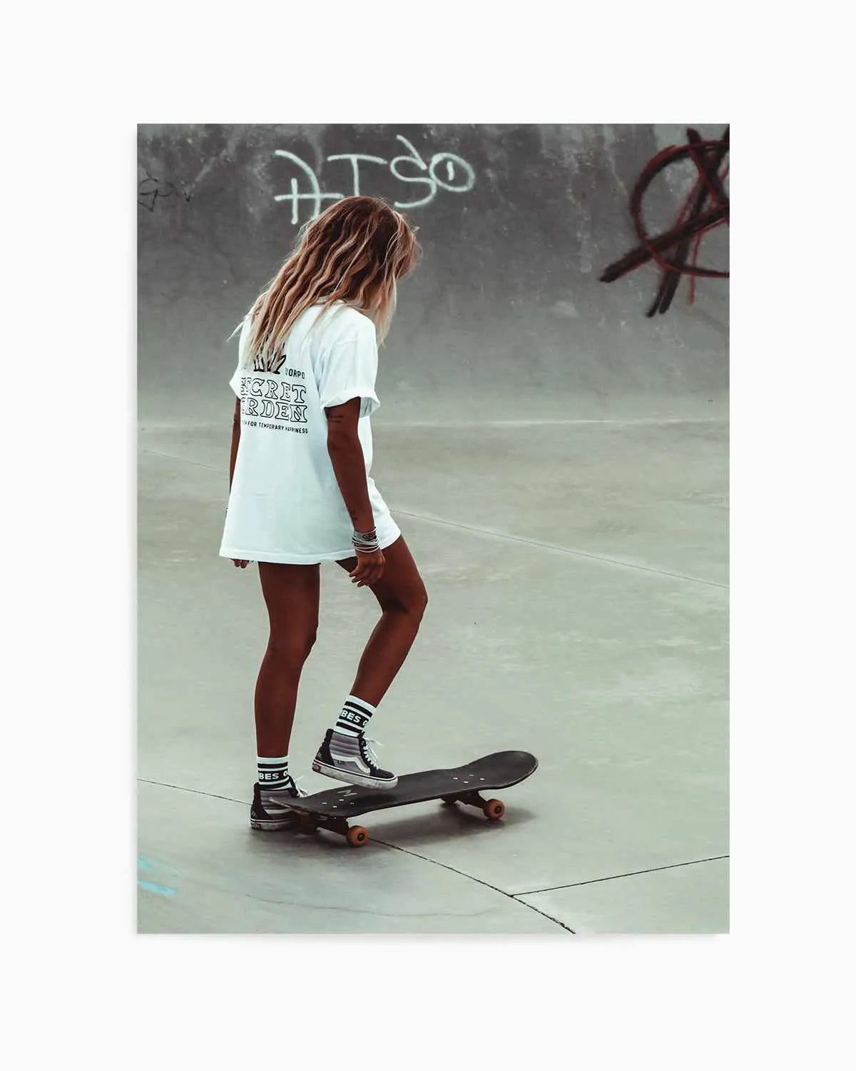 Solo Skate by Marina Brisset Art Print from Olive et Oriel where you can shop wallpaper and artworks online