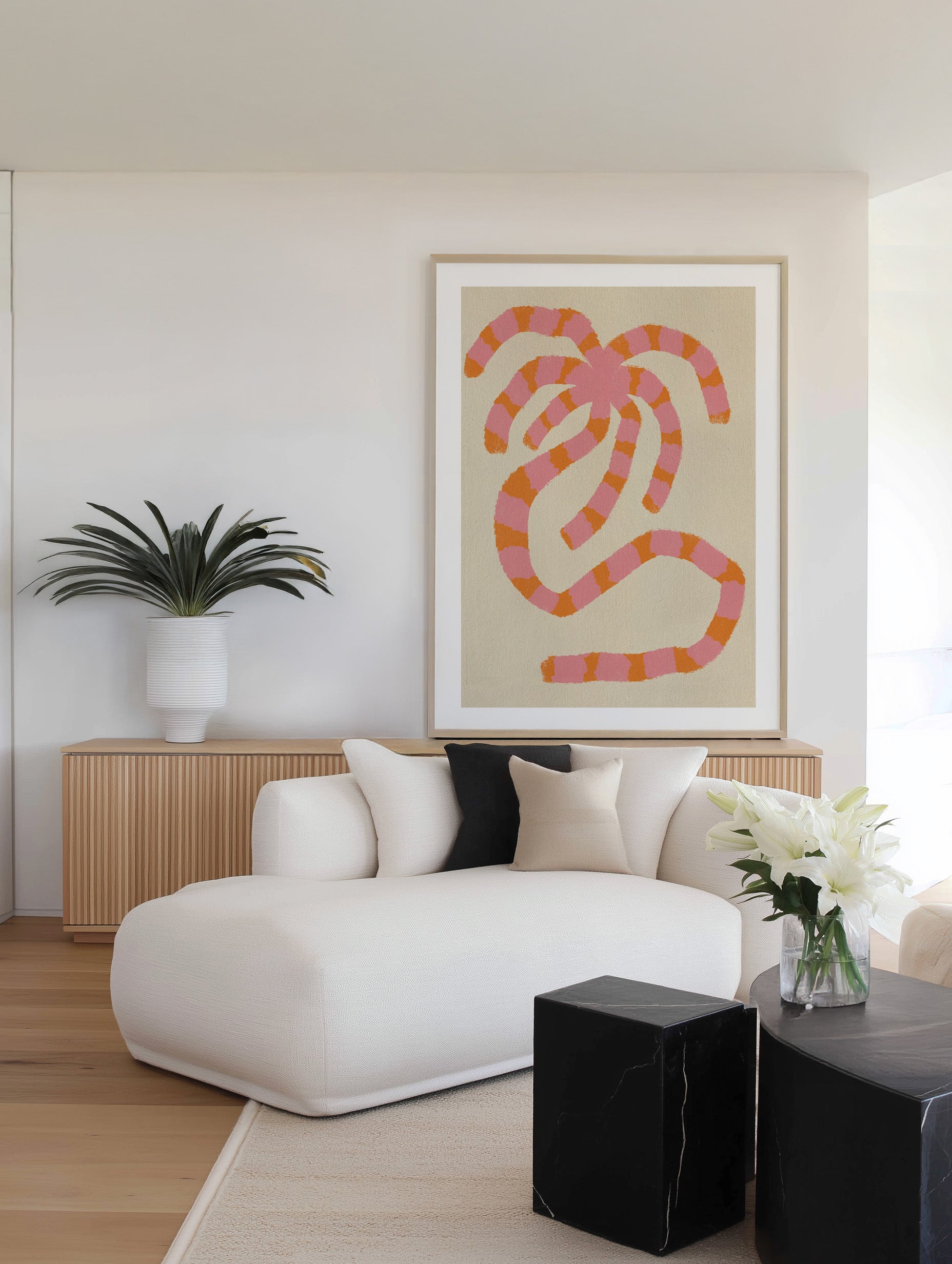 Solo Summer Palm by Shatha Al Dafai | Art Print