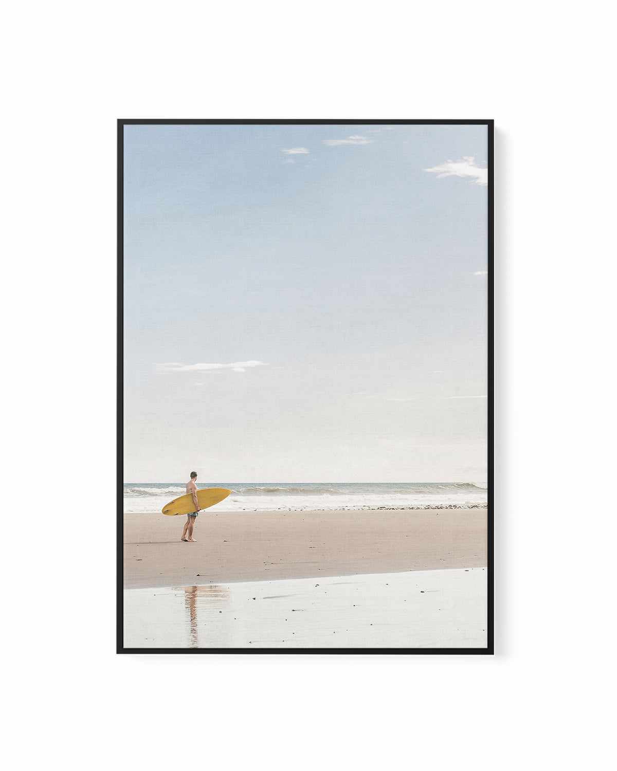 Solo Surf | Framed Canvas Art Print