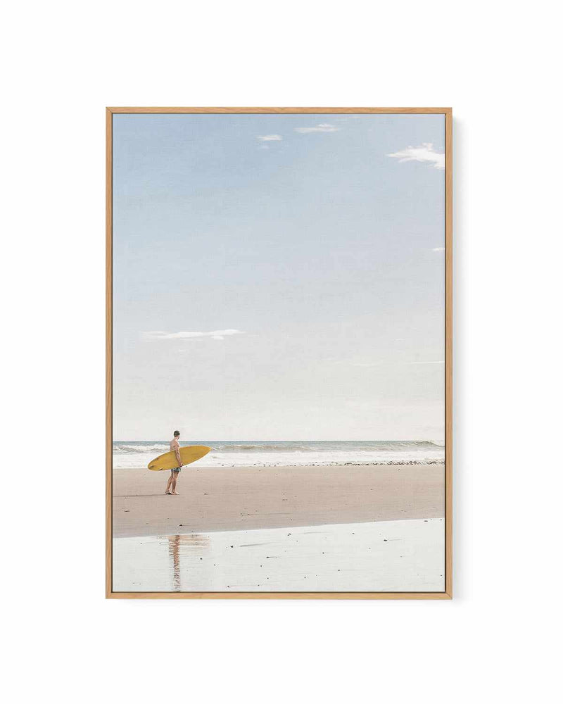 Solo Surf | Framed Canvas Art Print