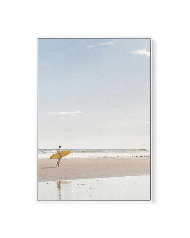 Solo Surf | Framed Canvas Art Print