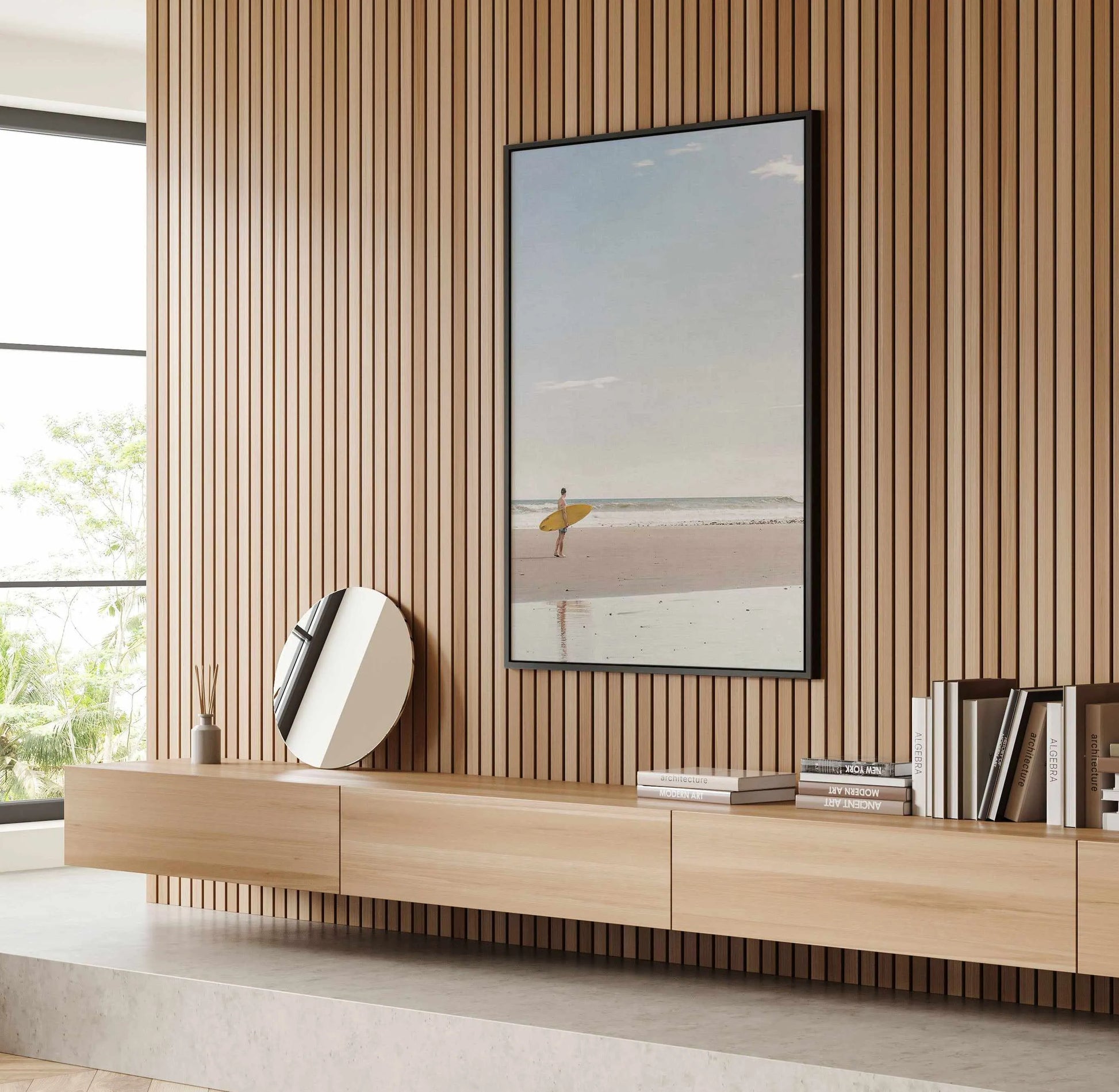 Solo Surf | Framed Canvas Art Print from Olive et Oriel where you can shop wallpaper and artworks online