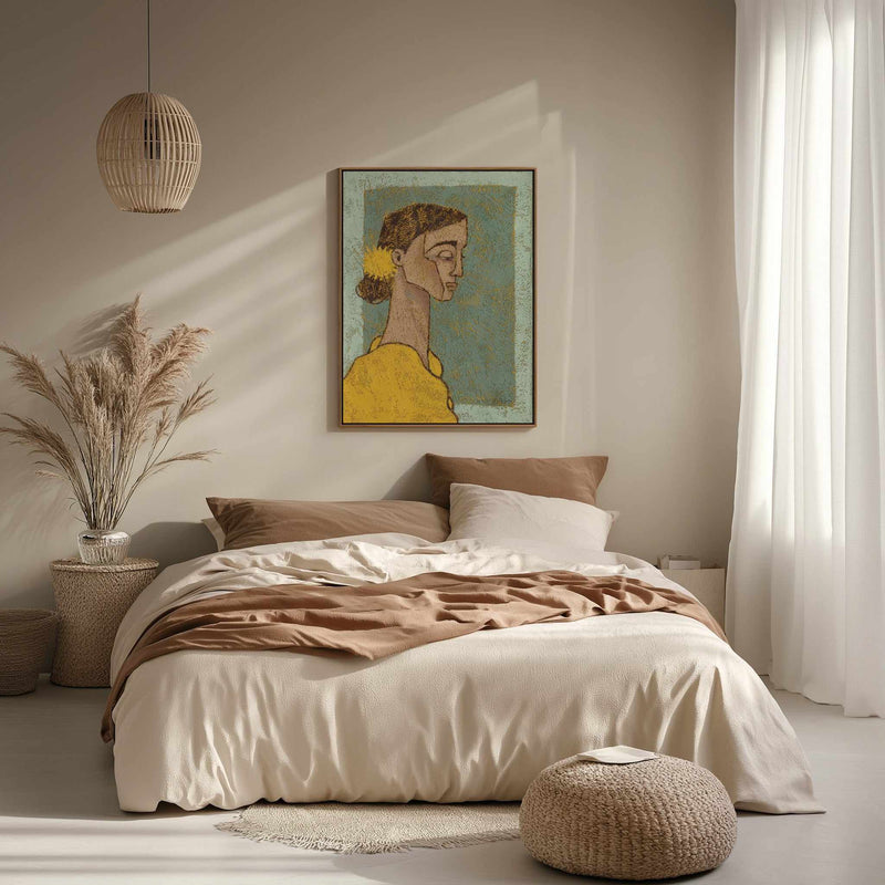 Solveig by Julie Celina | Framed Canvas Art Print from Olive et Oriel where you can shop wallpaper and artworks online