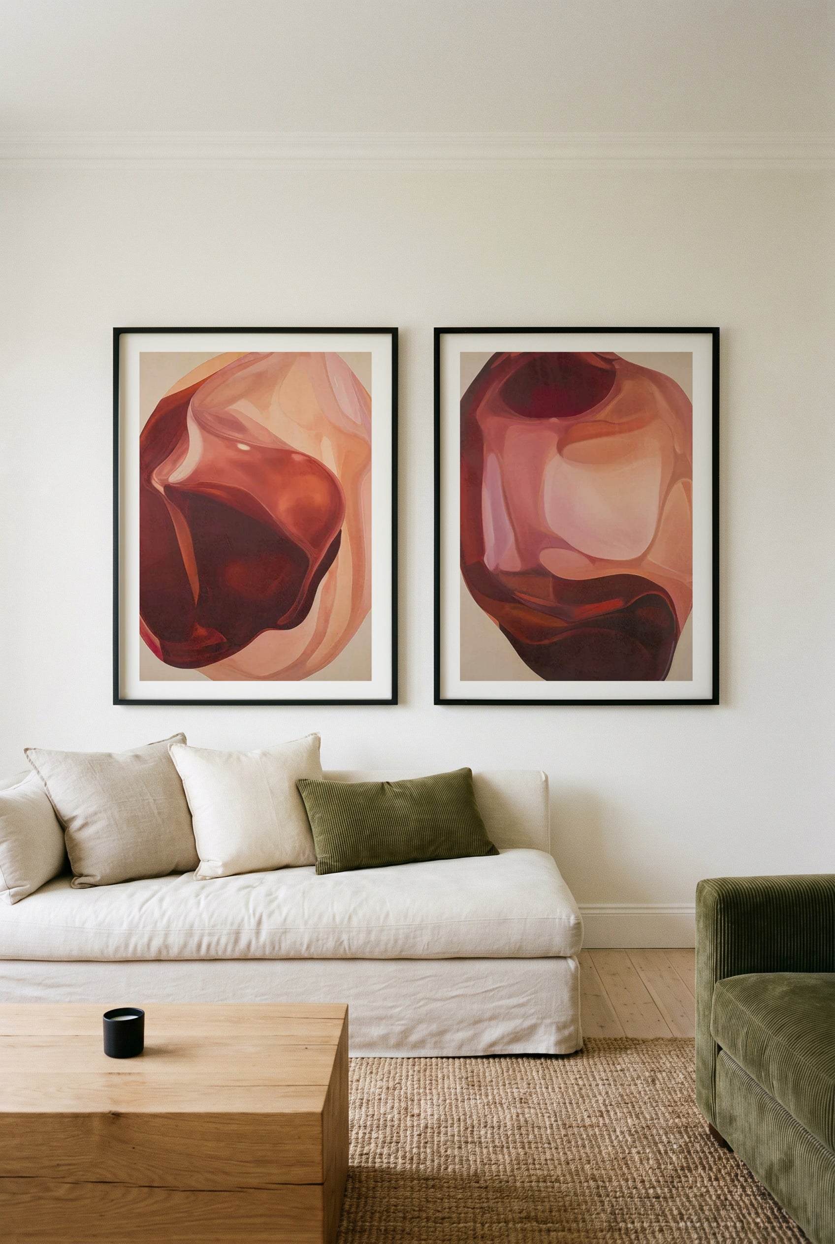 Solvia I & II Art Print Set of 2 | Matching Wall Art