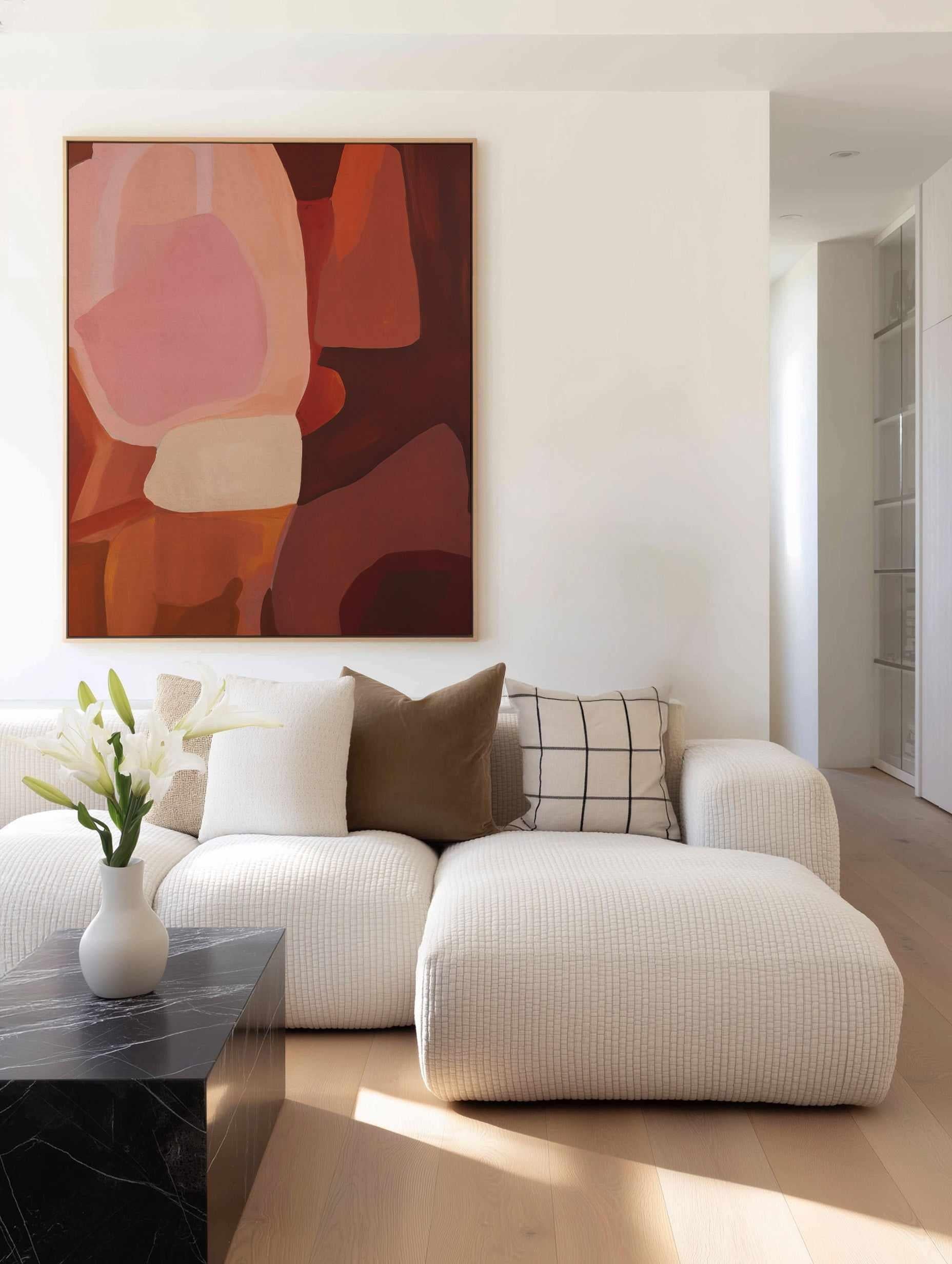 Sombra I | Framed Canvas Art Print from Olive et Oriel where you can shop wallpaper and artworks online