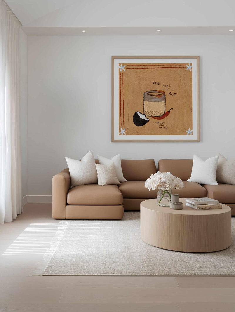 Some Like it Hot by Britney Turner | Art Print from Olive et Oriel where you can shop wallpaper and artworks online