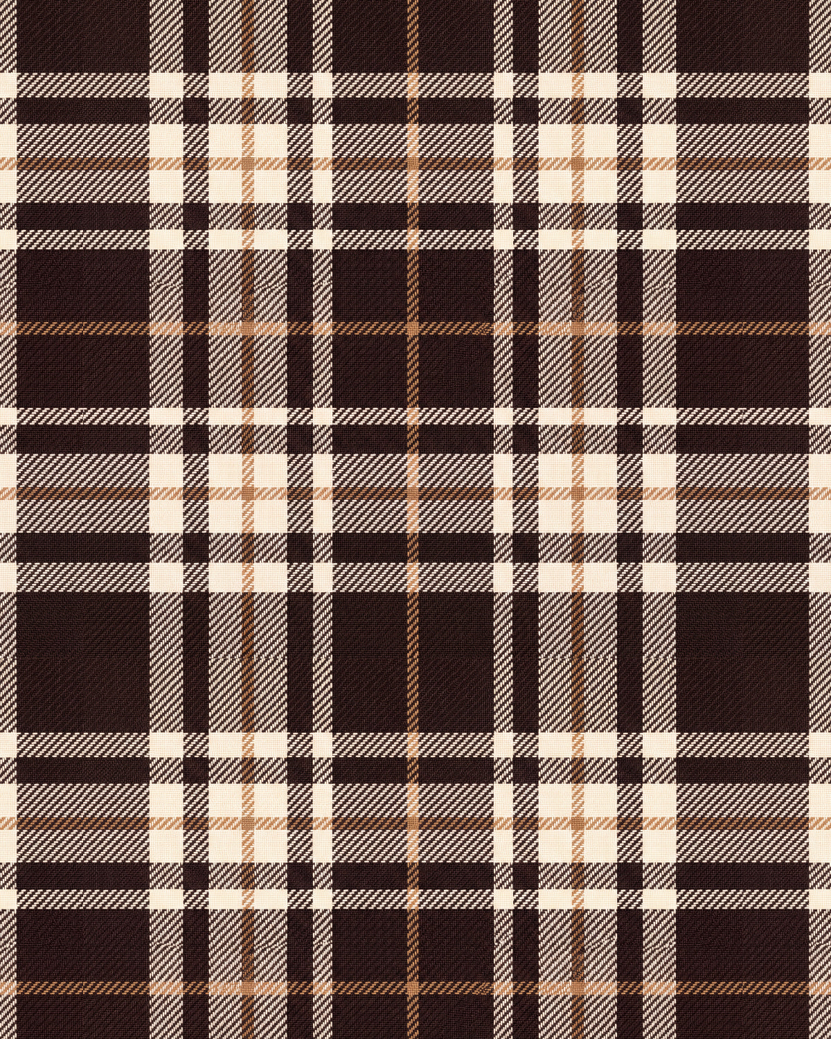 Somerset Tartan in Chocolate Brown Wallpaper