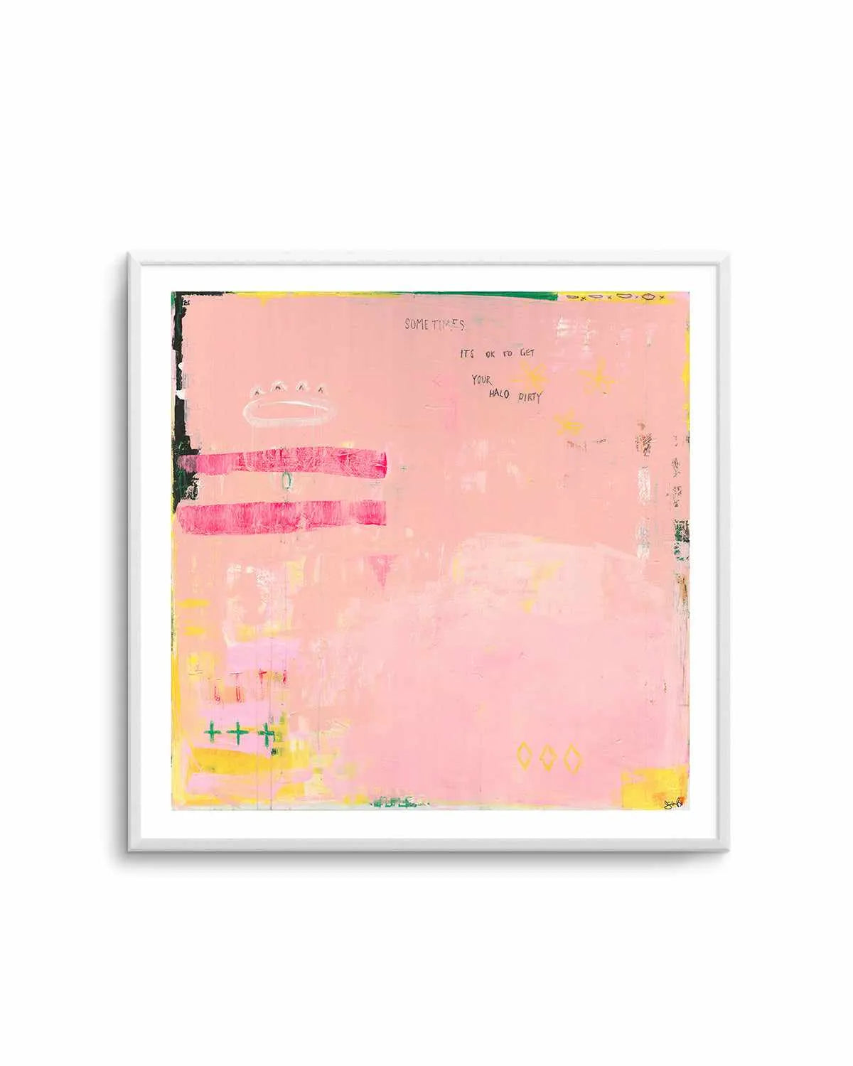 Sometimes It's OK To Get Your Halo Dirty by Jackie Green | Art Print from Olive et Oriel where you can shop wallpaper and artworks online