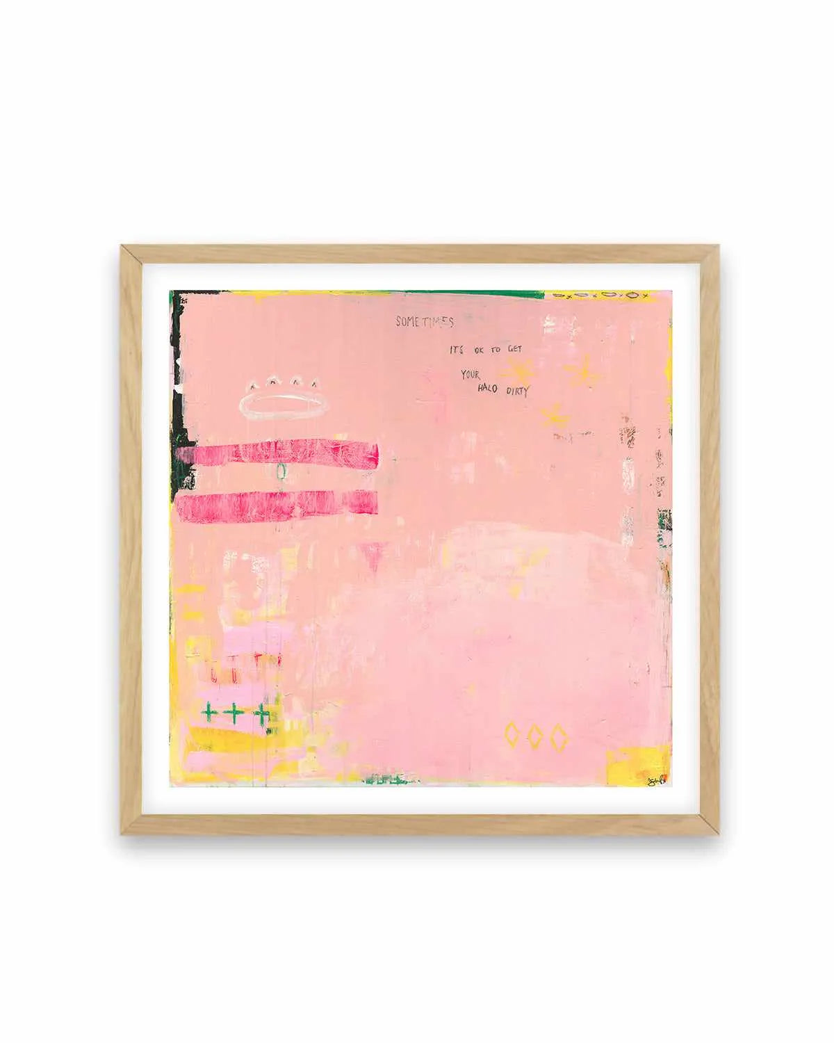 Sometimes It's OK To Get Your Halo Dirty by Jackie Green | Art Print from Olive et Oriel where you can shop wallpaper and artworks online