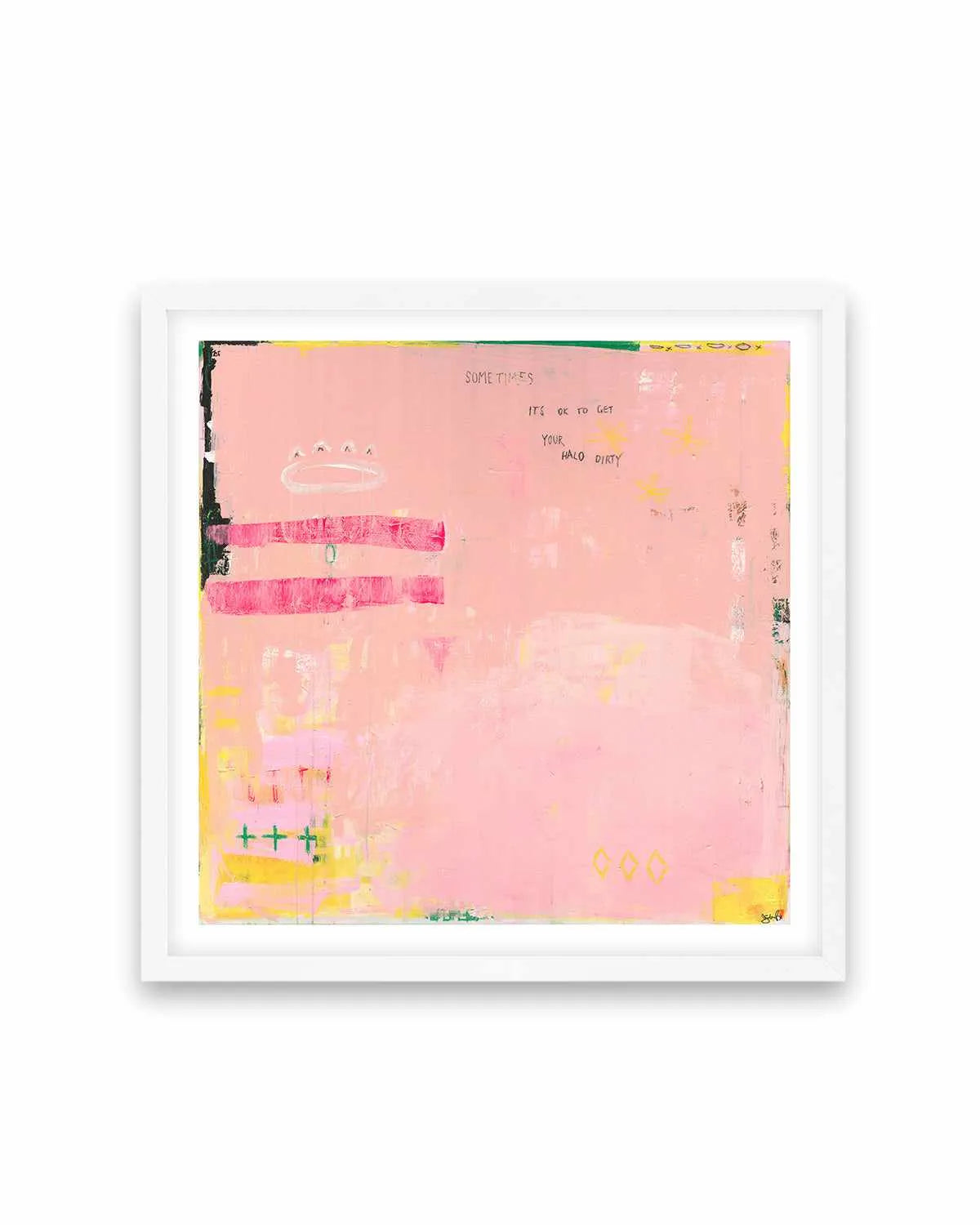 Sometimes It's OK To Get Your Halo Dirty by Jackie Green | Art Print from Olive et Oriel where you can shop wallpaper and artworks online