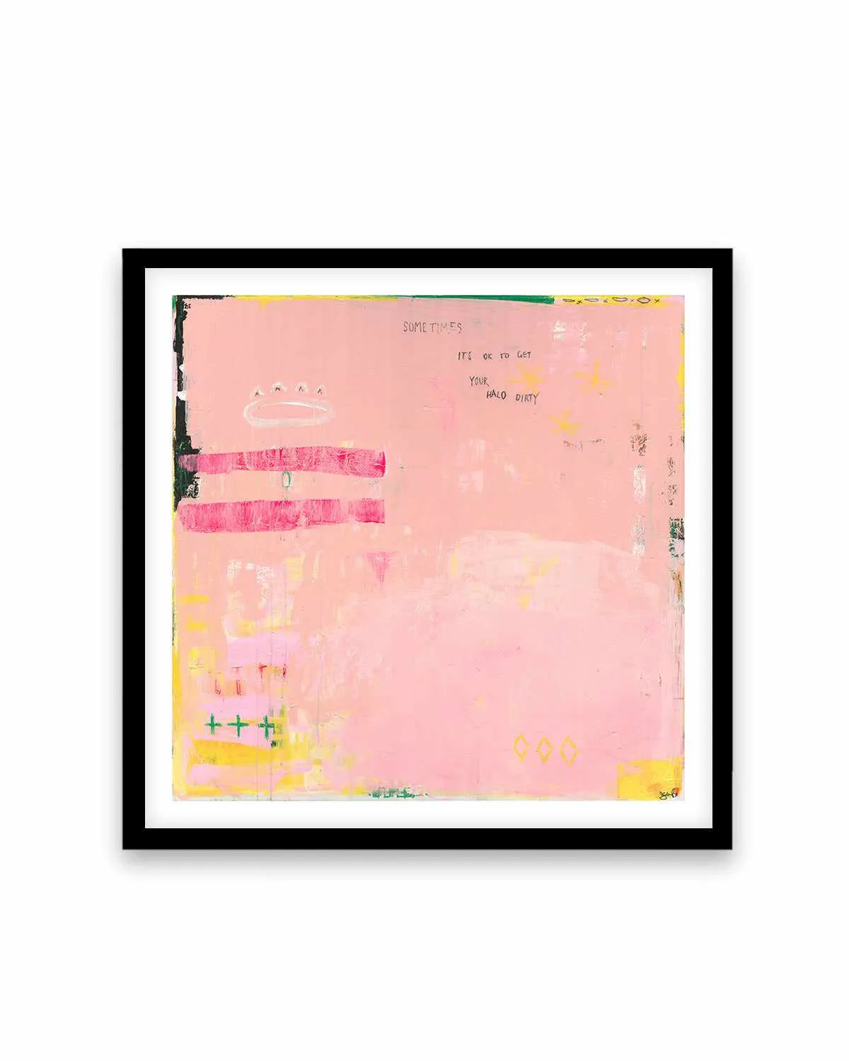 Sometimes It's OK To Get Your Halo Dirty by Jackie Green | Art Print from Olive et Oriel where you can shop wallpaper and artworks online