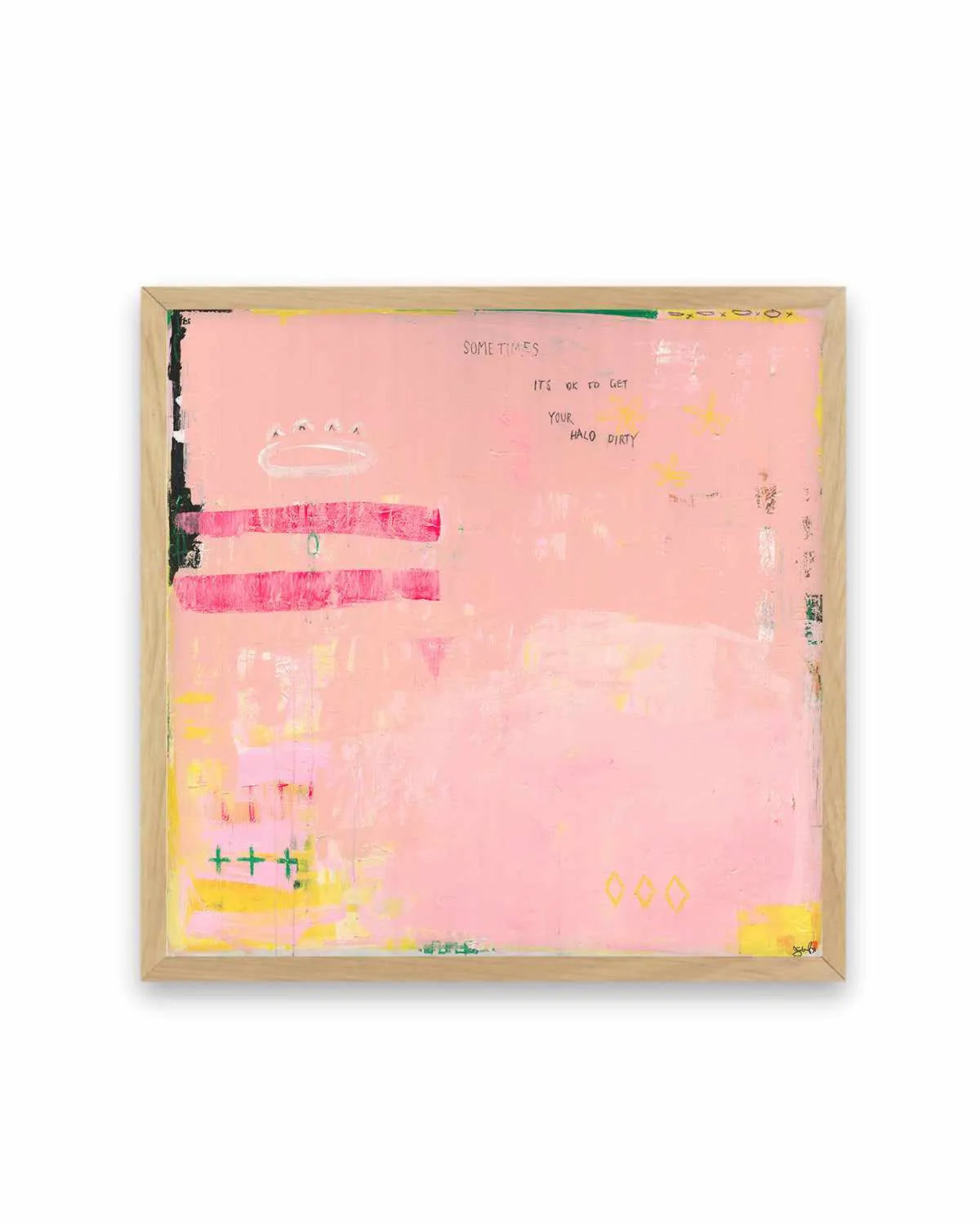 Sometimes It's OK To Get Your Halo Dirty by Jackie Green | Art Print from Olive et Oriel where you can shop wallpaper and artworks online