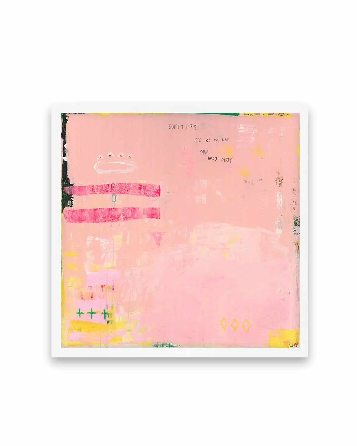 Sometimes It's OK To Get Your Halo Dirty by Jackie Green | Art Print from Olive et Oriel where you can shop wallpaper and artworks online