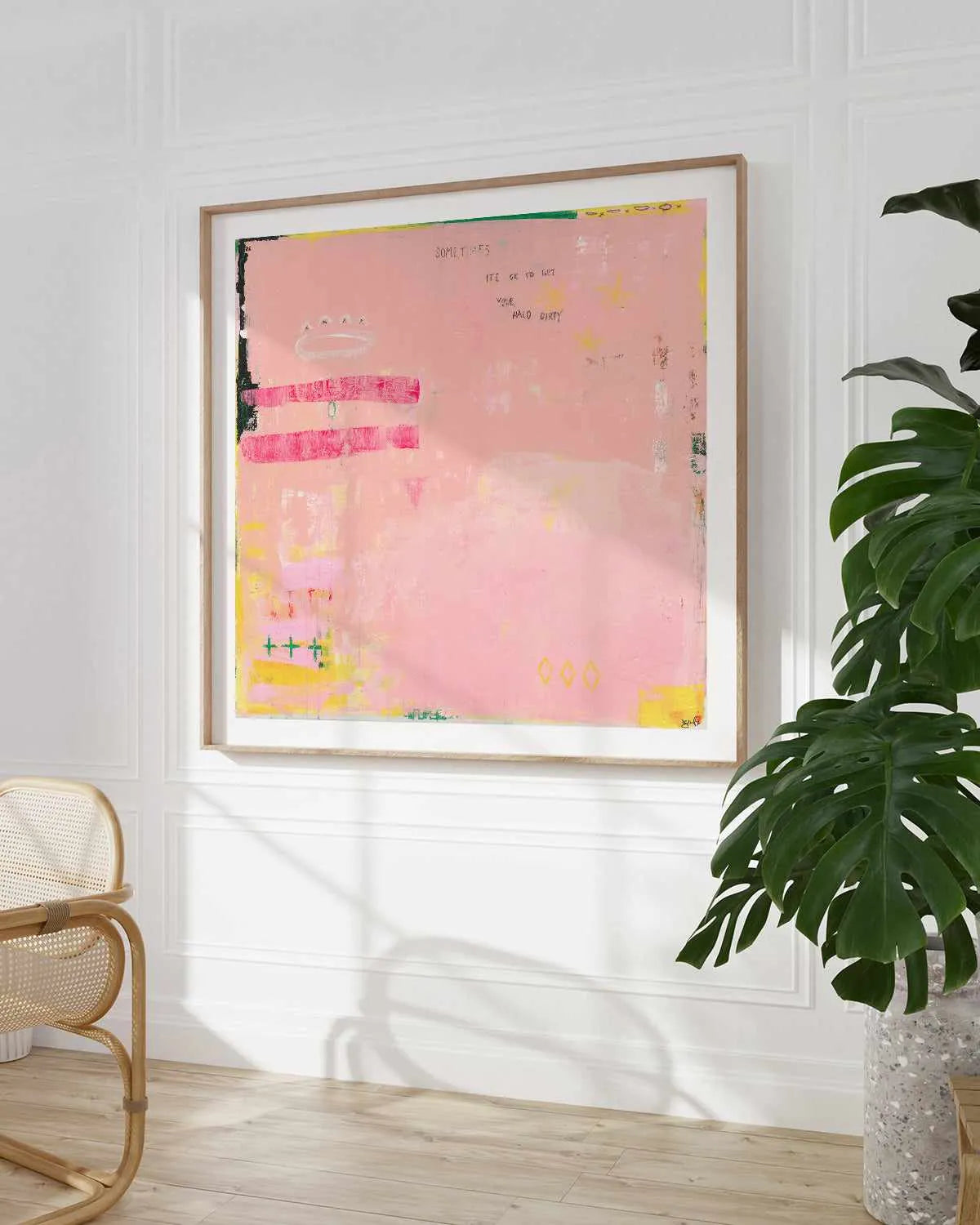 Sometimes It's OK To Get Your Halo Dirty by Jackie Green | Art Print from Olive et Oriel where you can shop wallpaper and artworks online