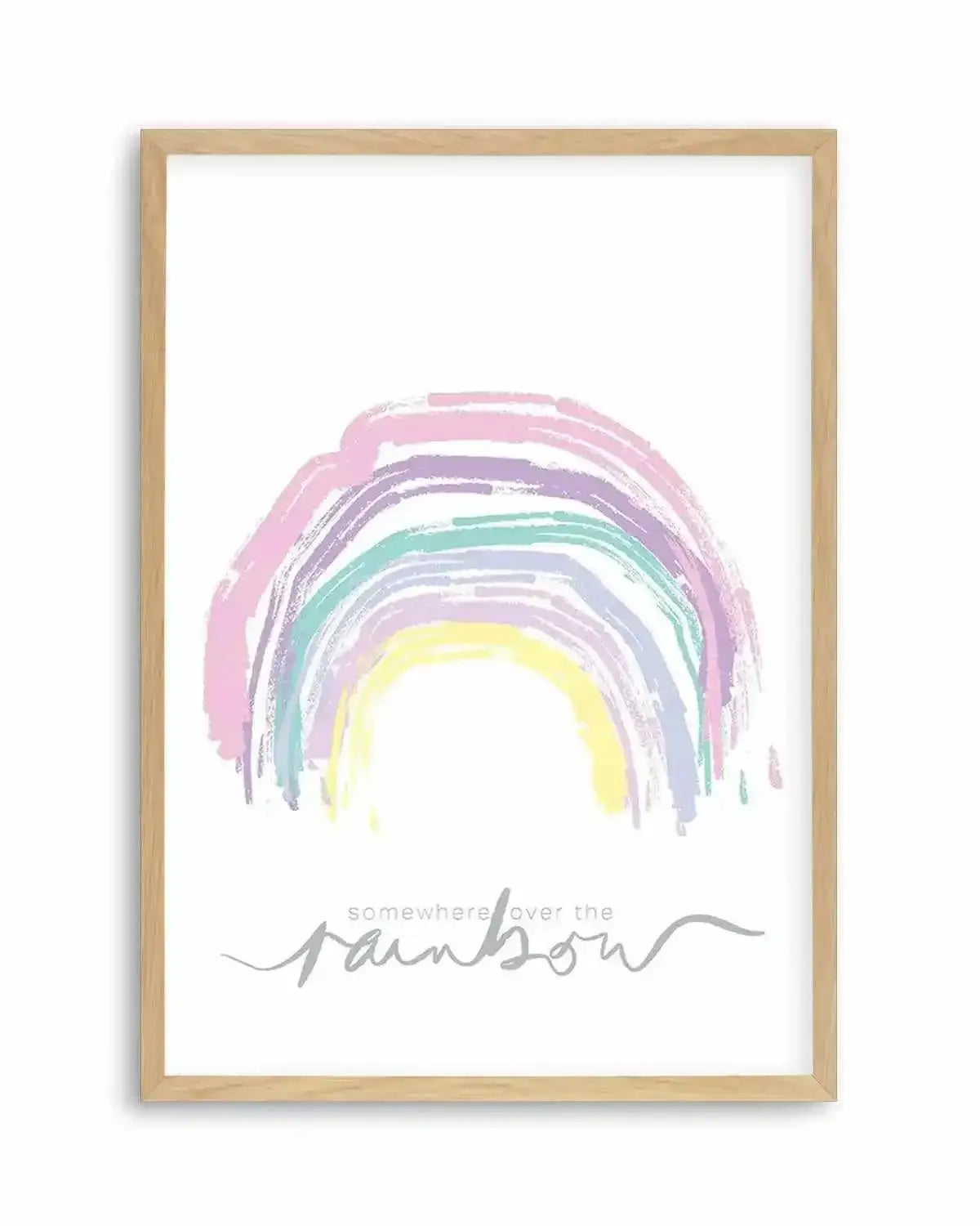 Somewhere Over The Rainbow Art Print from Olive et Oriel where you can shop wallpaper and artworks online