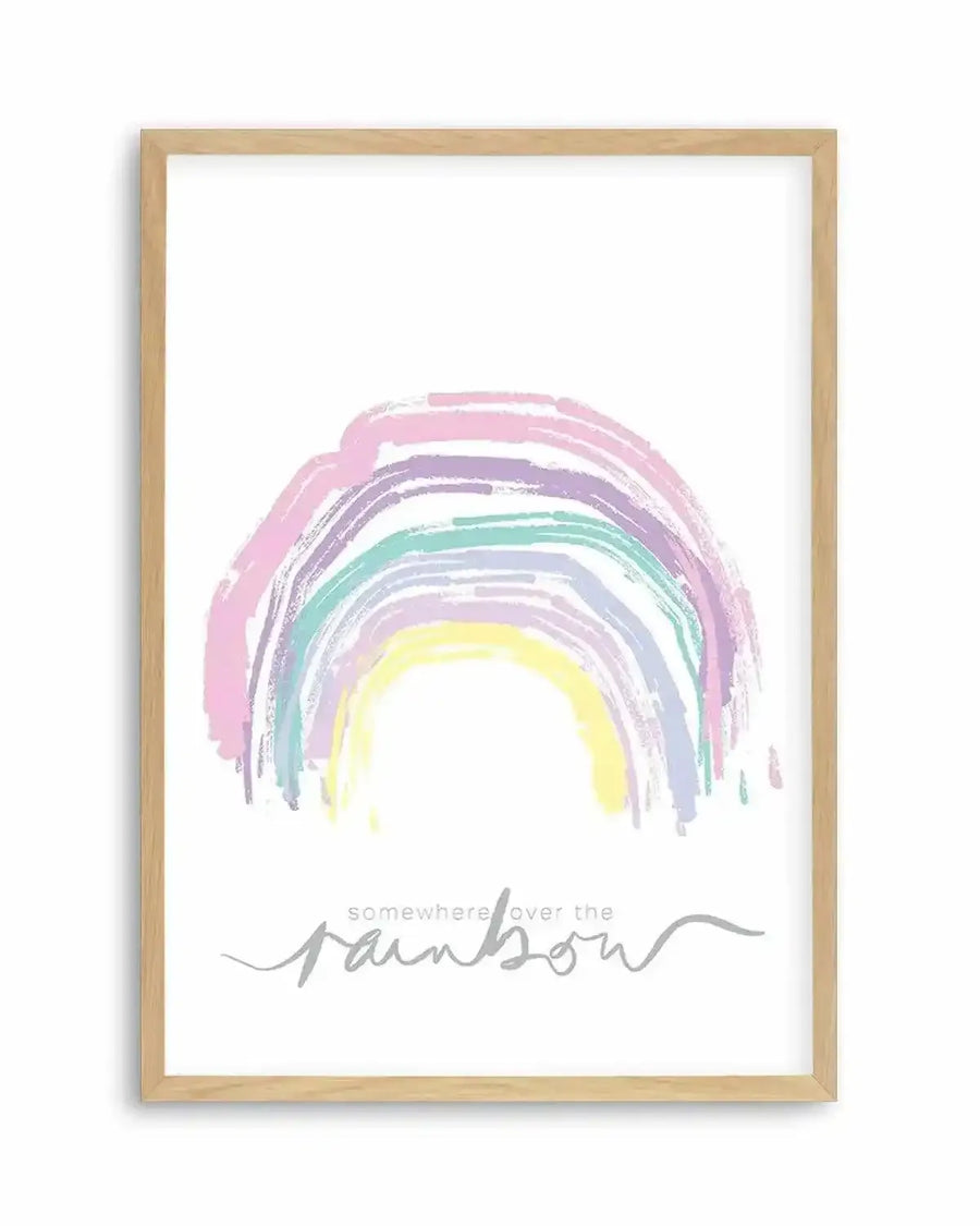 Somewhere Over The Rainbow Art Print from Olive et Oriel where you can shop wallpaper and artworks online