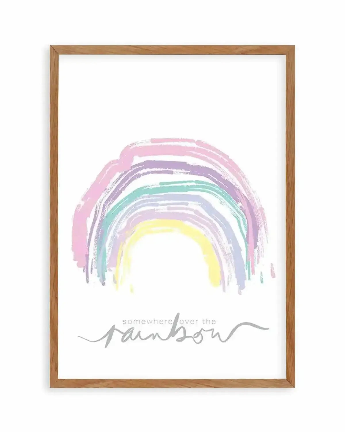 Somewhere Over The Rainbow Art Print from Olive et Oriel where you can shop wallpaper and artworks online