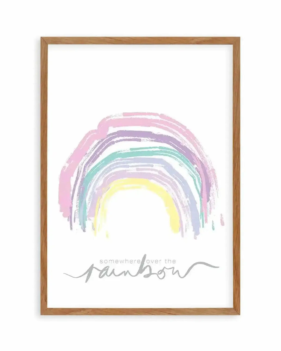 Somewhere Over The Rainbow Art Print from Olive et Oriel where you can shop wallpaper and artworks online