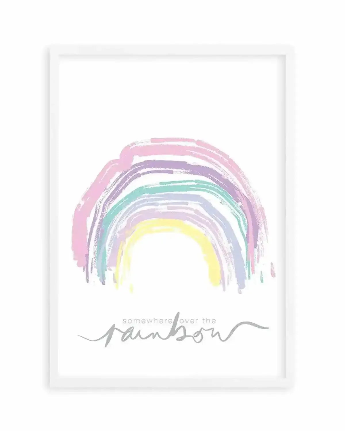 Somewhere Over The Rainbow Art Print from Olive et Oriel where you can shop wallpaper and artworks online
