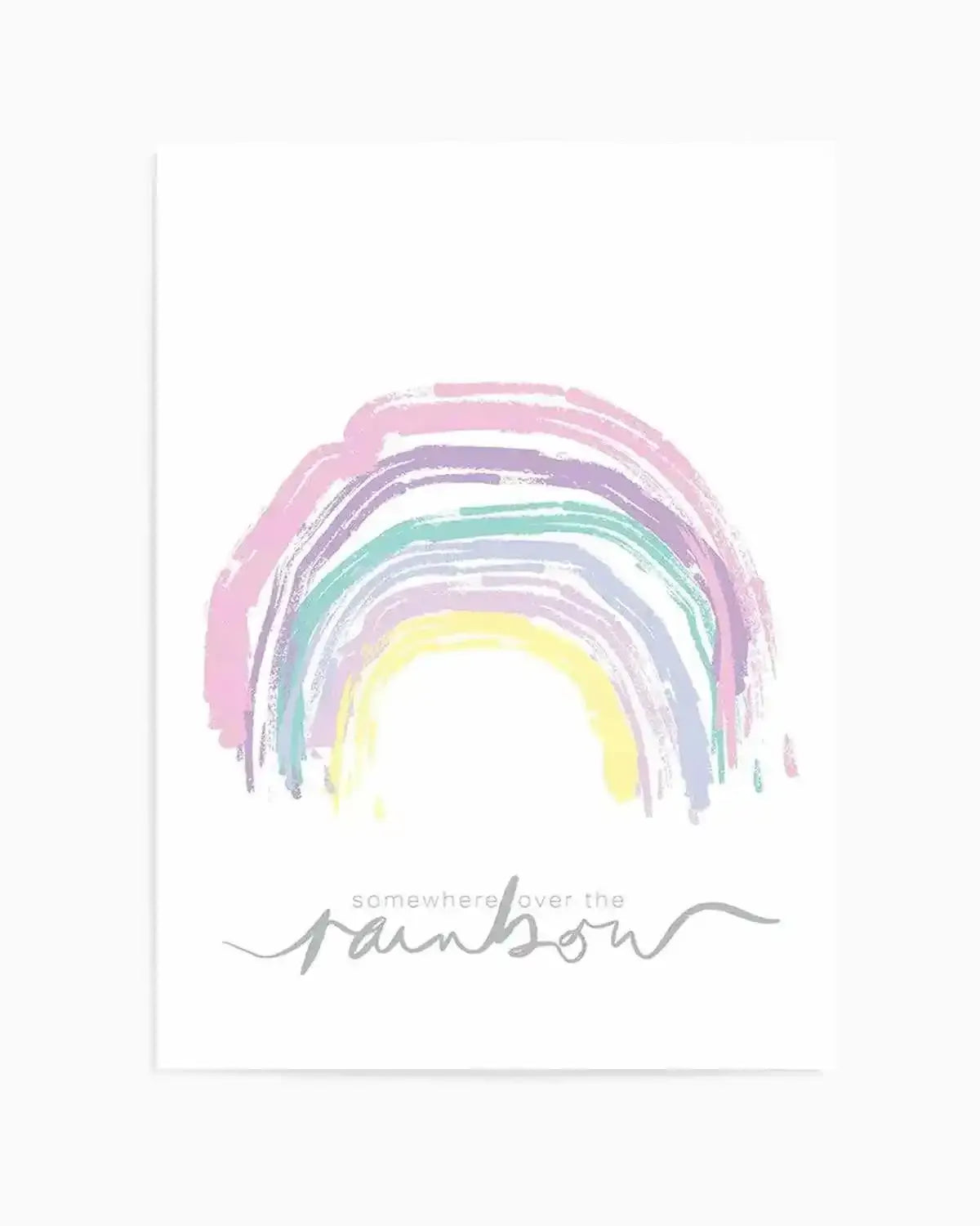 Somewhere Over The Rainbow Art Print from Olive et Oriel where you can shop wallpaper and artworks online