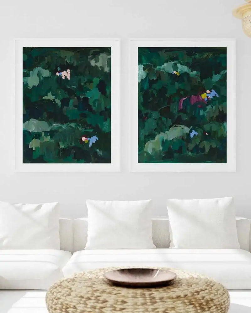Somewhere in the Jungle I PT by Alicia Benetatos Art Print from Olive et Oriel where you can shop wallpaper and artworks online