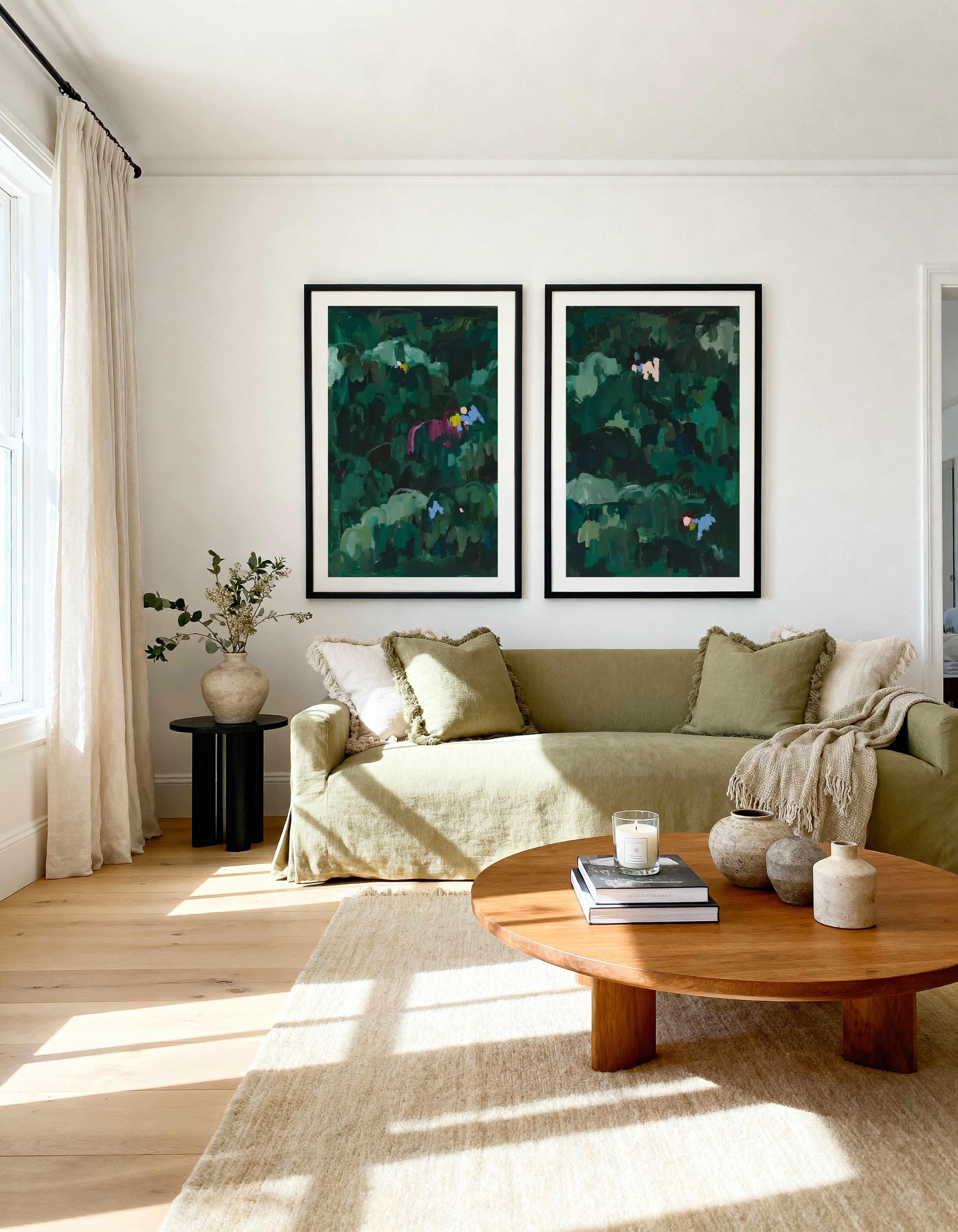 Somewhere in the Jungle PT I & II by Alicia Benetatos Art Print Set of 2 | Matching Wall Art