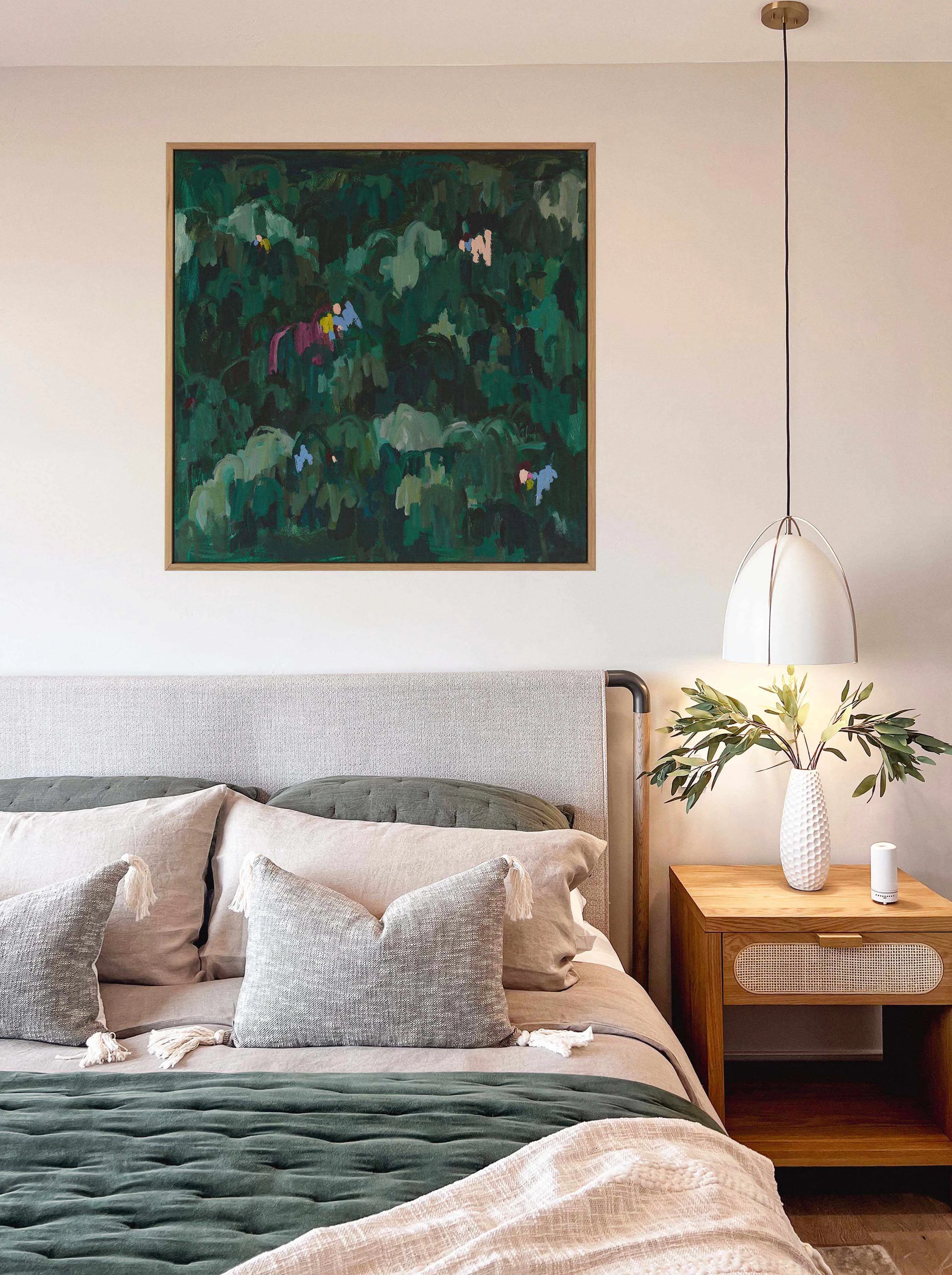 Somewhere in the Jungle by Alicia Benetatos | Framed Canvas Art Print from Olive et Oriel where you can shop wallpaper and artworks online