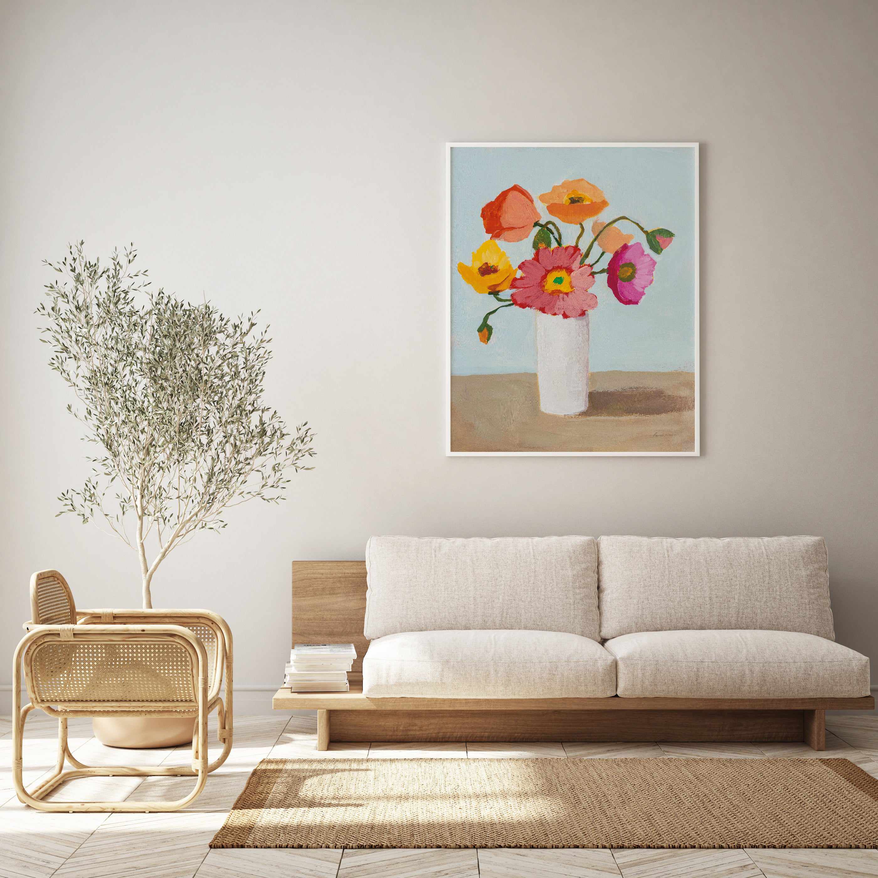 Sorbet Poppies III | Art Print