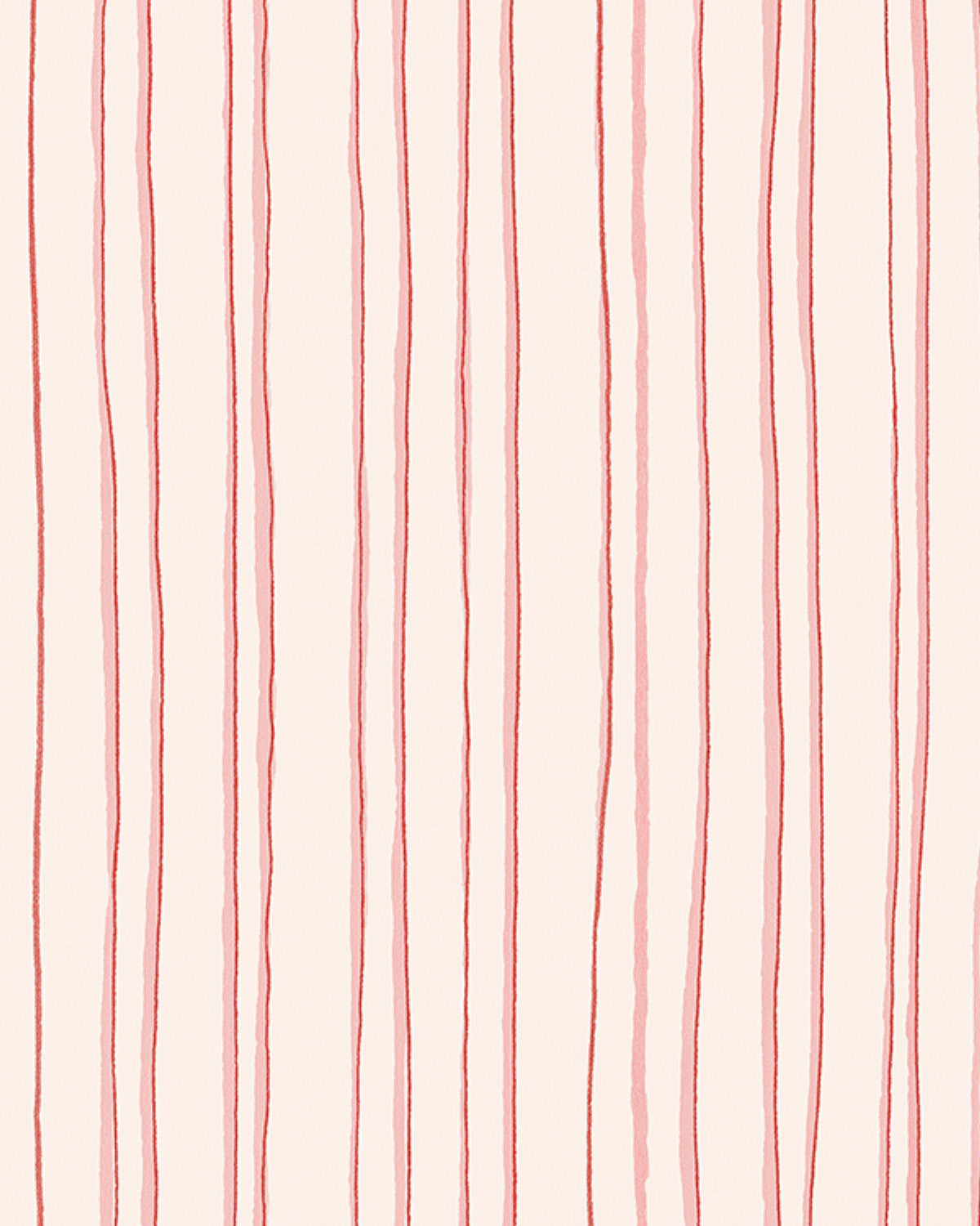 Sorbet Pink Stripes Wallpaper from Olive et Oriel where you can shop wallpaper and artworks online