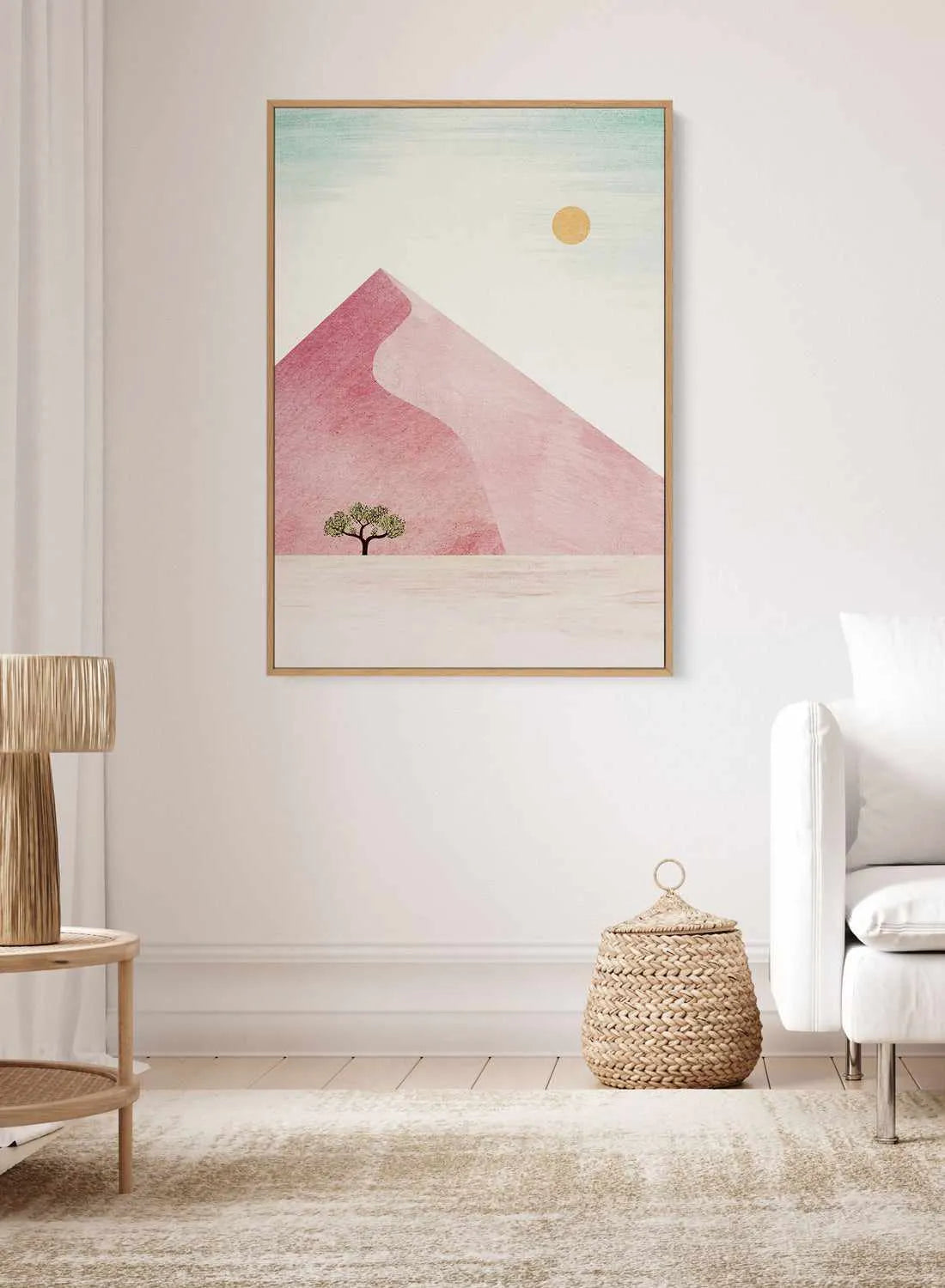 Sossusvlei, Pink Sand Dune by Henry Rivers | Framed Canvas Art Print from Olive et Oriel where you can shop wallpaper and artworks online