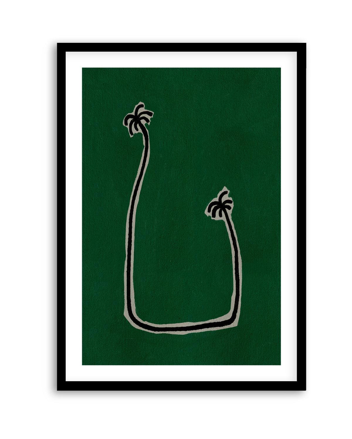 Soul Bound - Green by Shatha Al Dafai | Art Print from Olive et Oriel where you can shop wallpaper and artworks online