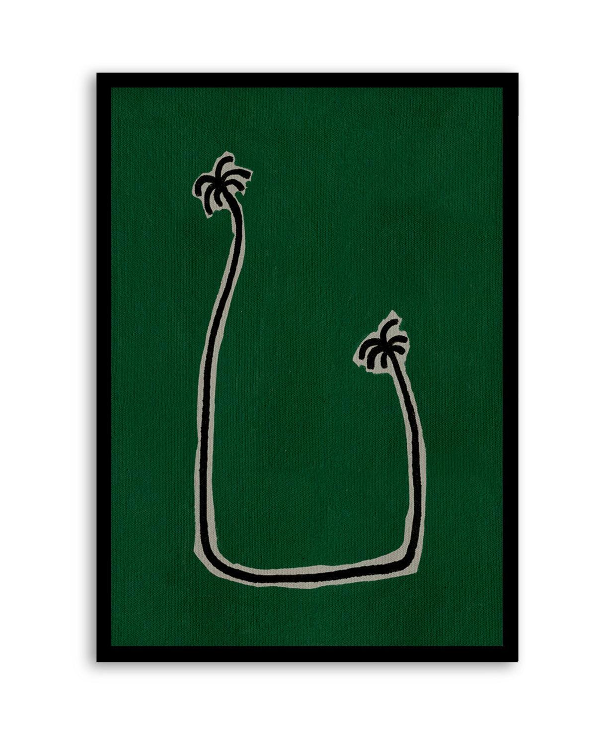 Soul Bound - Green by Shatha Al Dafai | Art Print from Olive et Oriel where you can shop wallpaper and artworks online