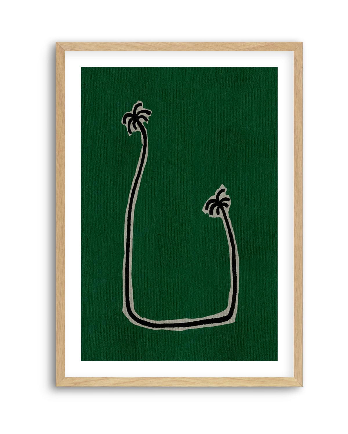 Soul Bound - Green by Shatha Al Dafai | Art Print from Olive et Oriel where you can shop wallpaper and artworks online