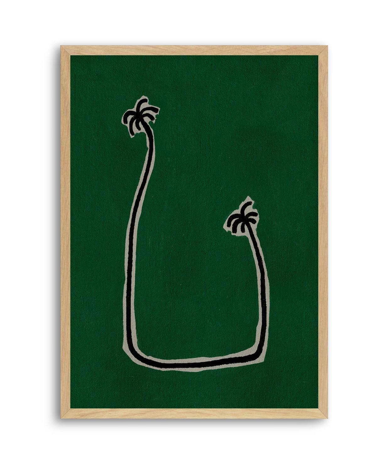 Soul Bound - Green by Shatha Al Dafai | Art Print from Olive et Oriel where you can shop wallpaper and artworks online