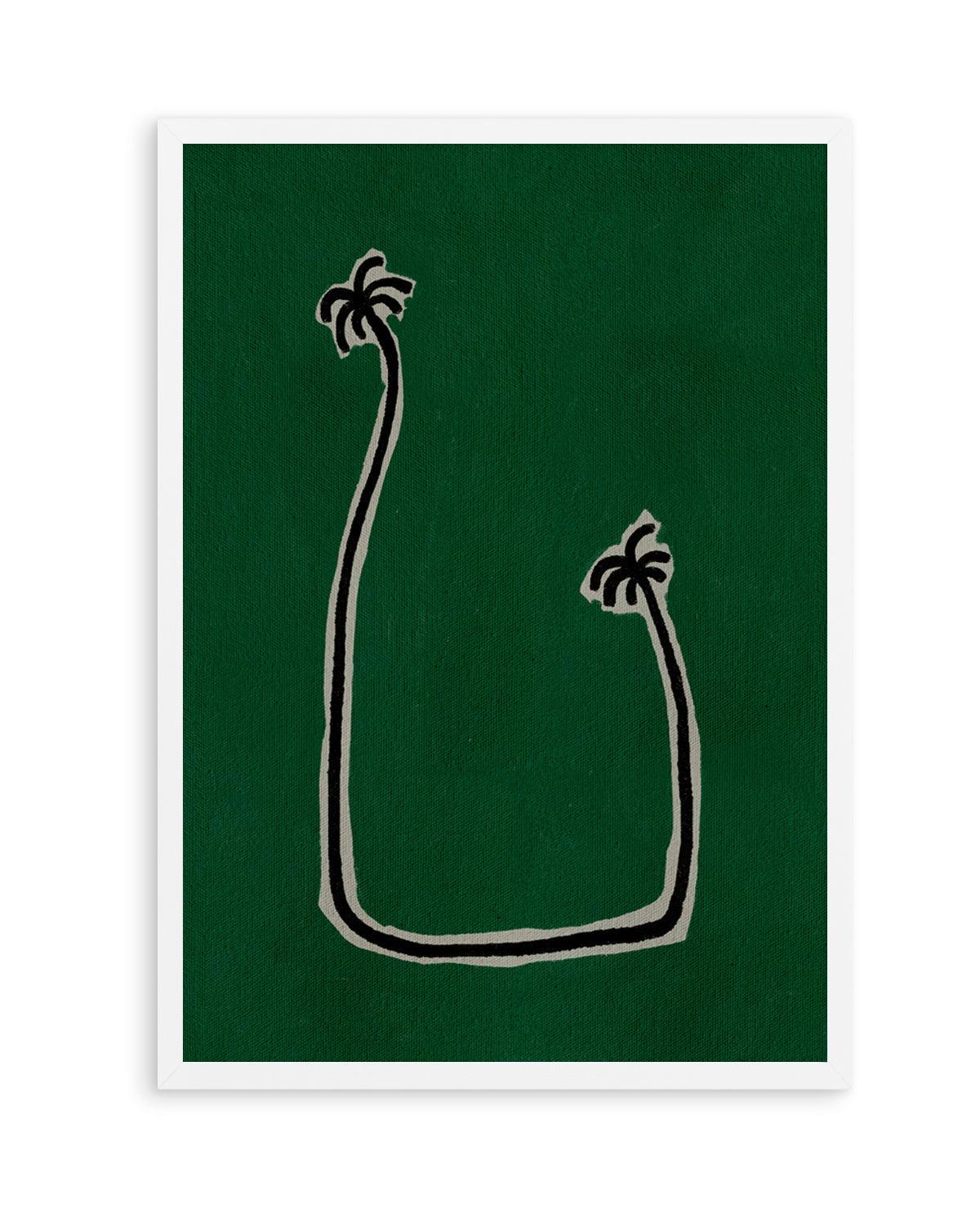 Soul Bound - Green by Shatha Al Dafai | Art Print from Olive et Oriel where you can shop wallpaper and artworks online