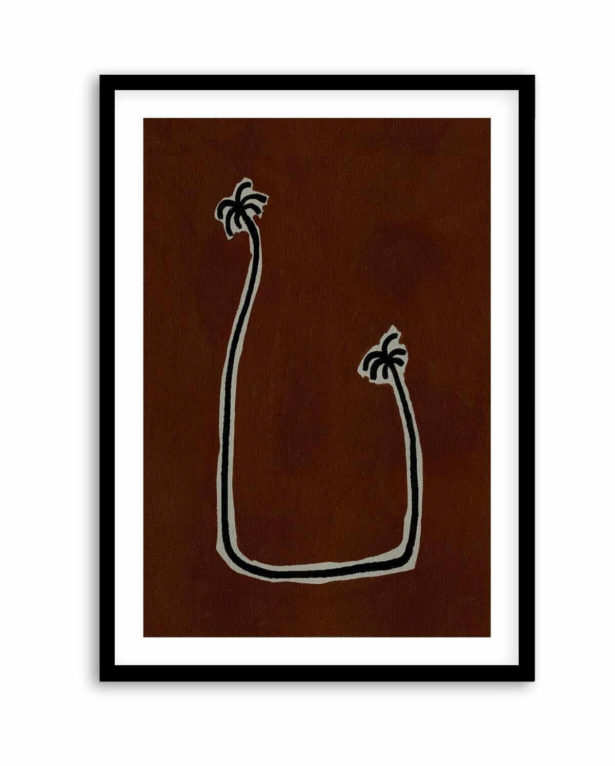 Soul Bound - Brown by Shatha Al Dafai | Art Print from Olive et Oriel where you can shop wallpaper and artworks online